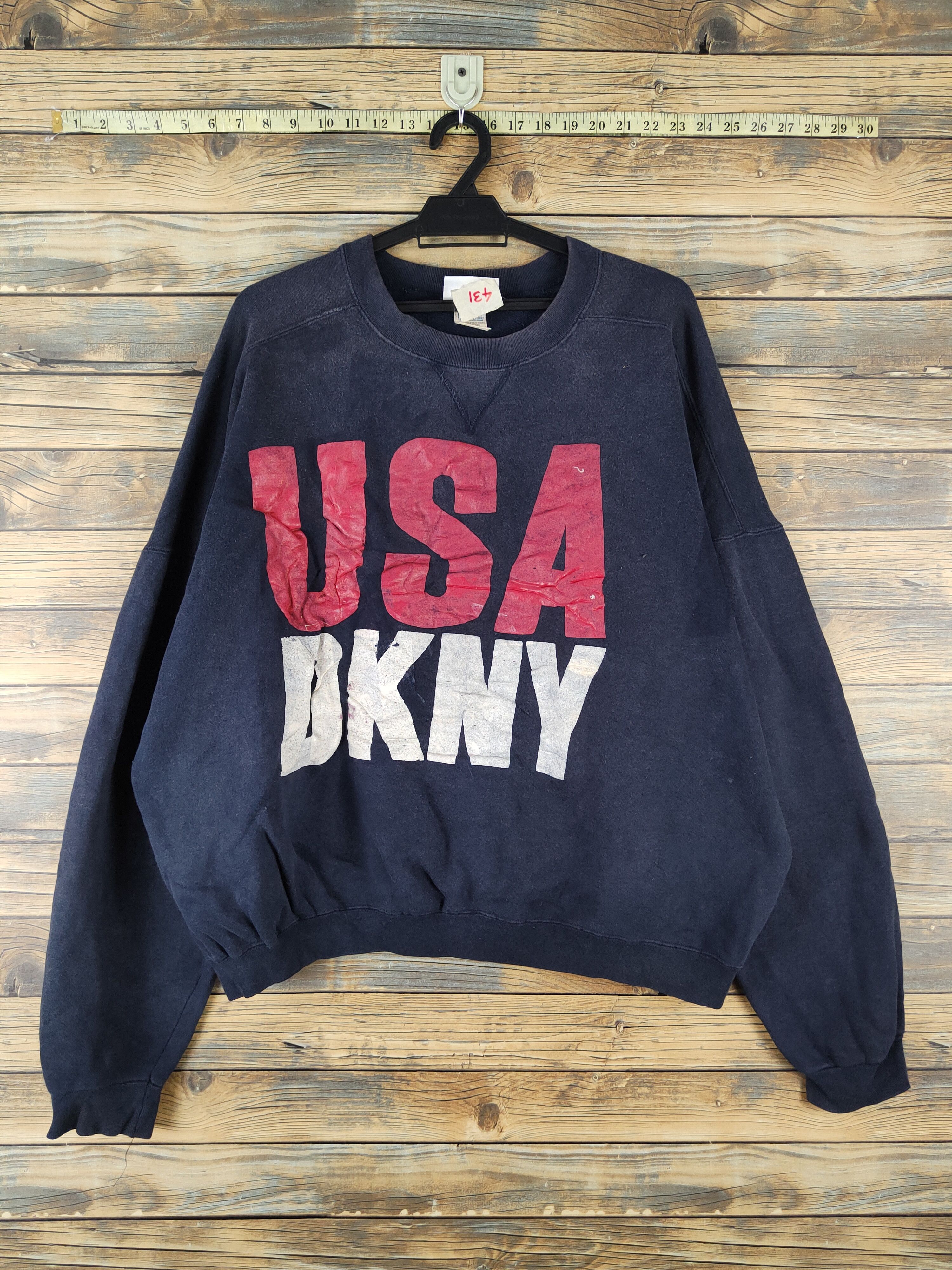 DKNY DL DKNY Navy vintage Sweatshirts #431 Size US XL / EU 56 / 4 - 1 Thumbnail