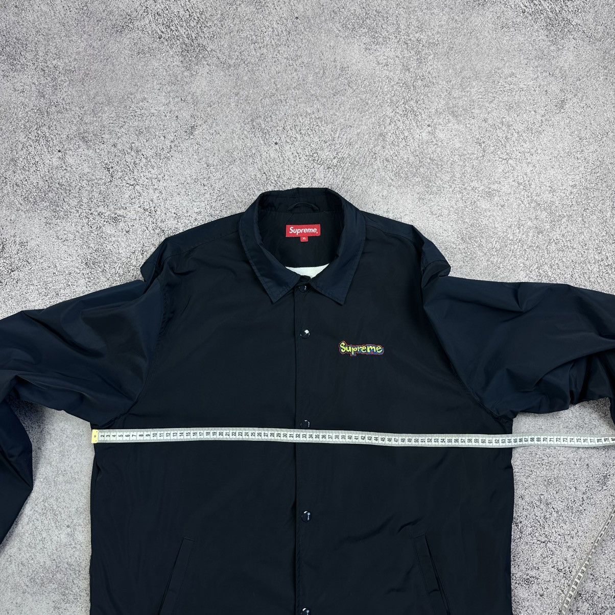 Supreme Supreme Navy Blue Gonz Graffiti Logo Coach's Jacket SS18 Size US XL / EU 56 / 4 - 11 Thumbnail