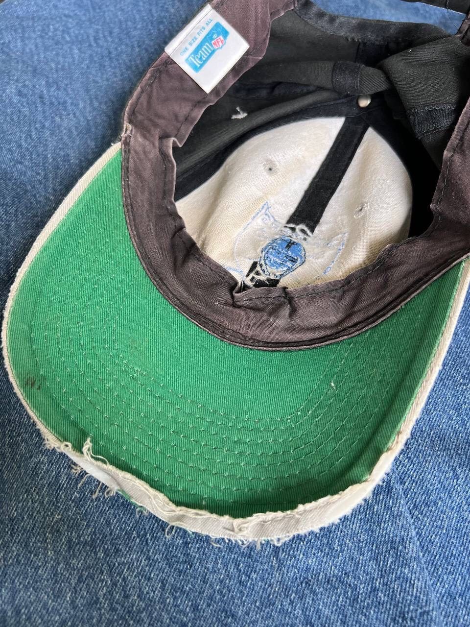 NFL × Vintage Vintage NFL Team Raiders 1998 Faded Cap Hat Streetwear Size ONE SIZE - 10 Thumbnail