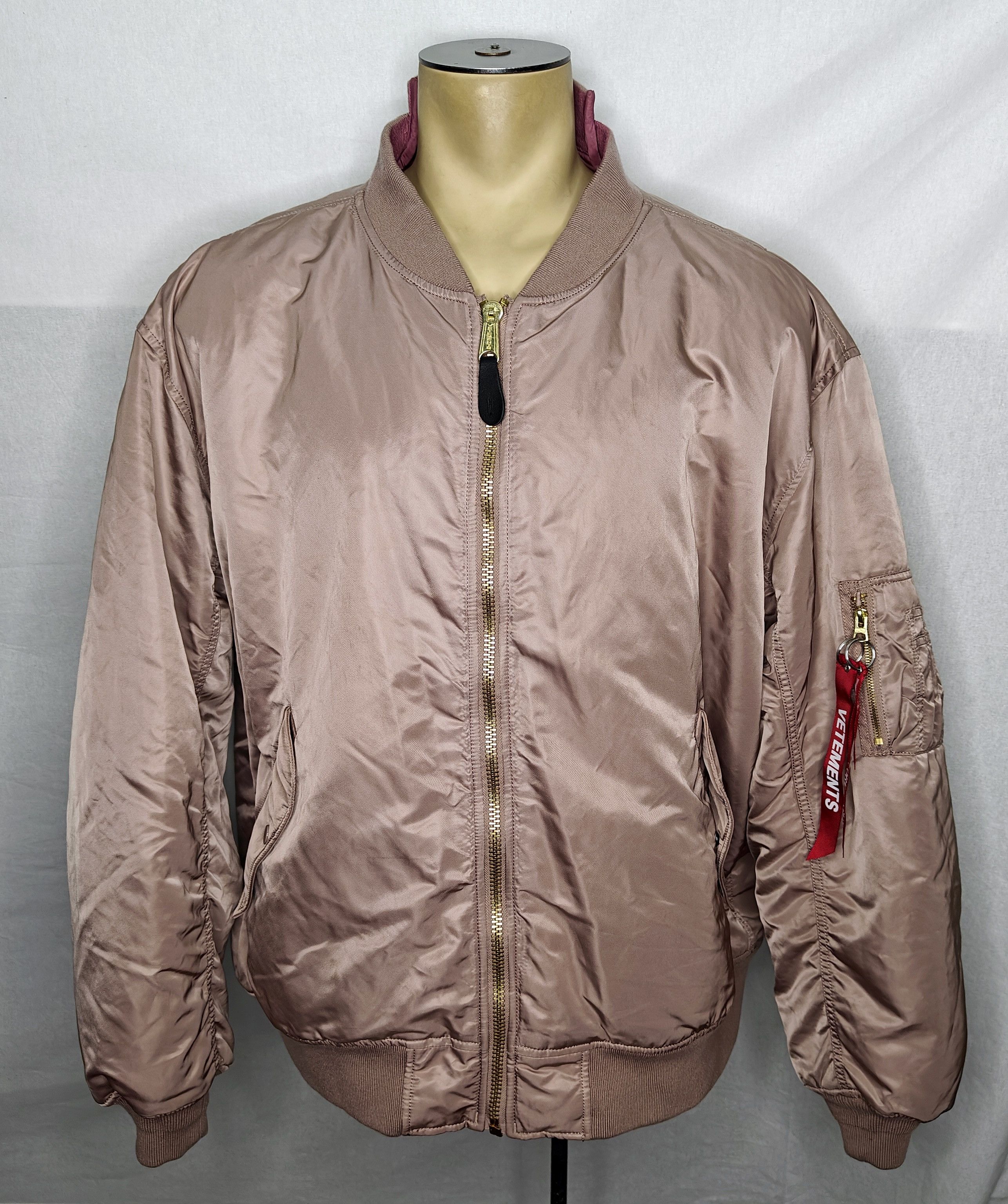 Alpha Industries Vetements Vetements x Alpha Industries reversible bomber flight jacket Grailed