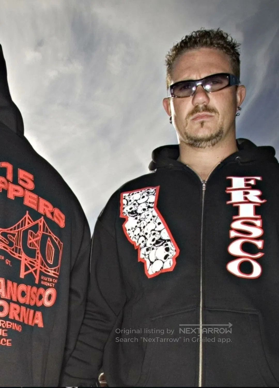 FrizmWORKS Vintage Frisco 415 Biker Zip Hoodie. Size US M / EU 48-50 / 2 - 2 Thumbnail