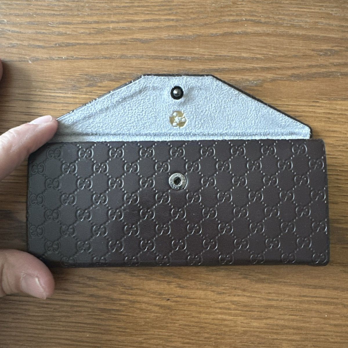 Gucci GUCCI Collapsible Triangular Leather SUNGLASS Case ONLY Size ONE SIZE - 12 Thumbnail