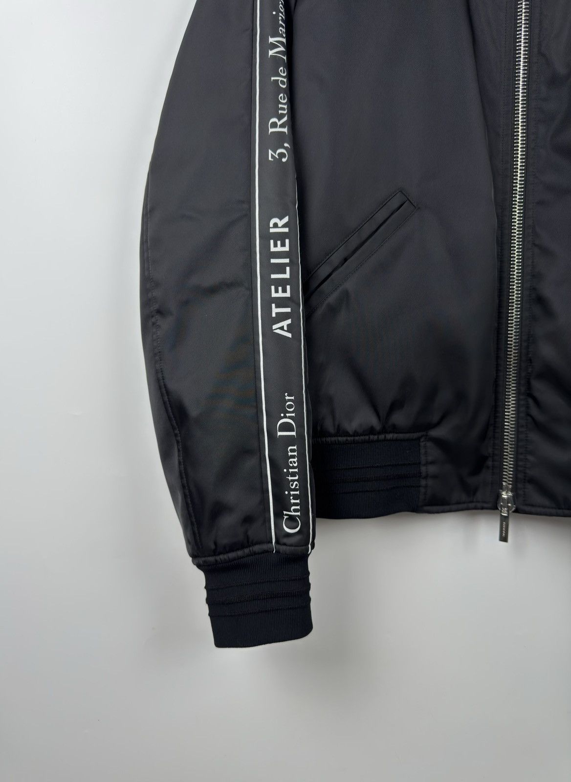 Dior Dior Homme Black Rose Embroidered Blouson Bomber Jacket Size US M / EU 48-50 / 2 - 3 Thumbnail