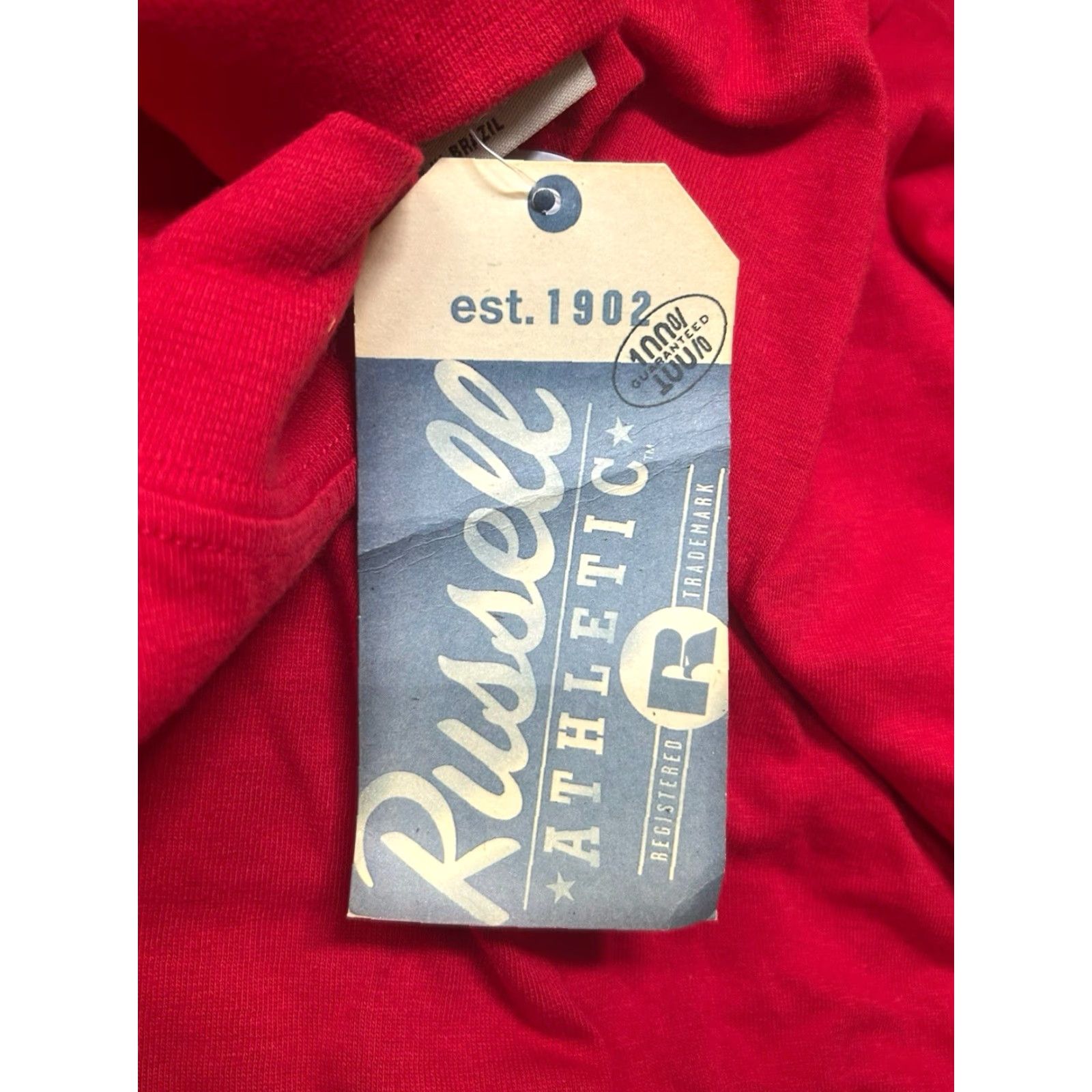 Russell Athletic VINTAGE Russell Athletic Pro Cotton Mock Neck Shirt Mens XL NOS NWT 90s Red Cotton Mock Neck Shirt Mens XL 90s Russell Athletic Pro Cotton Nokia? Size US XL / EU 56 / 4 - 2 Thumbnail
