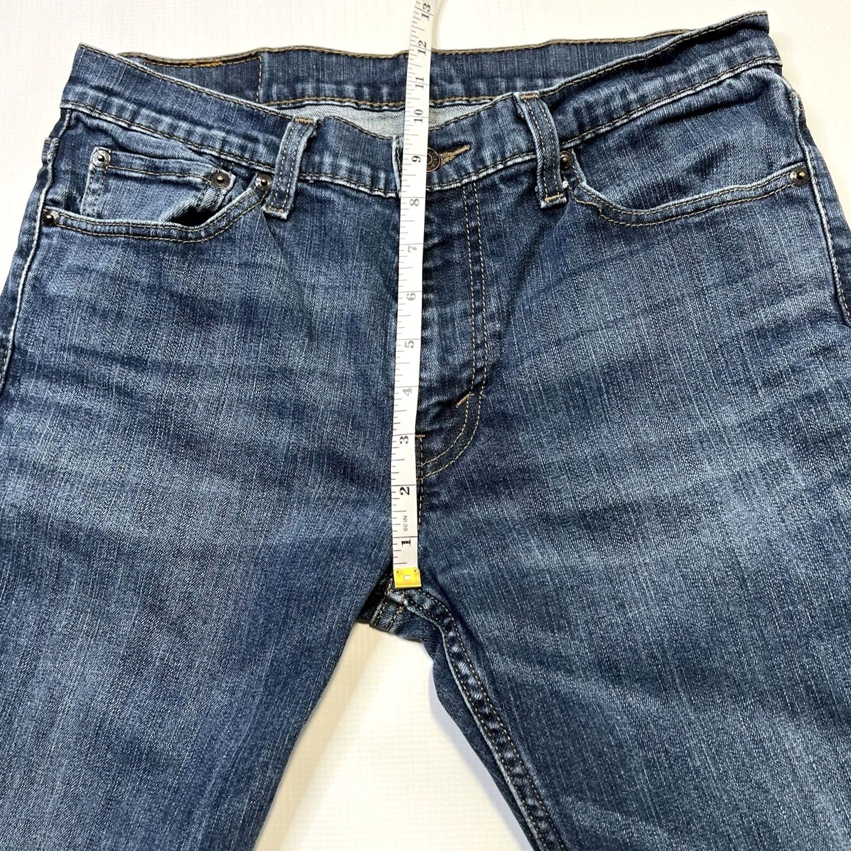 Levi's VINTAGE Levi's 511 Slim Fit Jeans Pants 33 34 Size 30x31 Denim Blue Cotton Blend Stretch 5-Pocket Men Regular Pants Jeans Mens Slim Fit Blue 511 Size US 33 - 4 Thumbnail