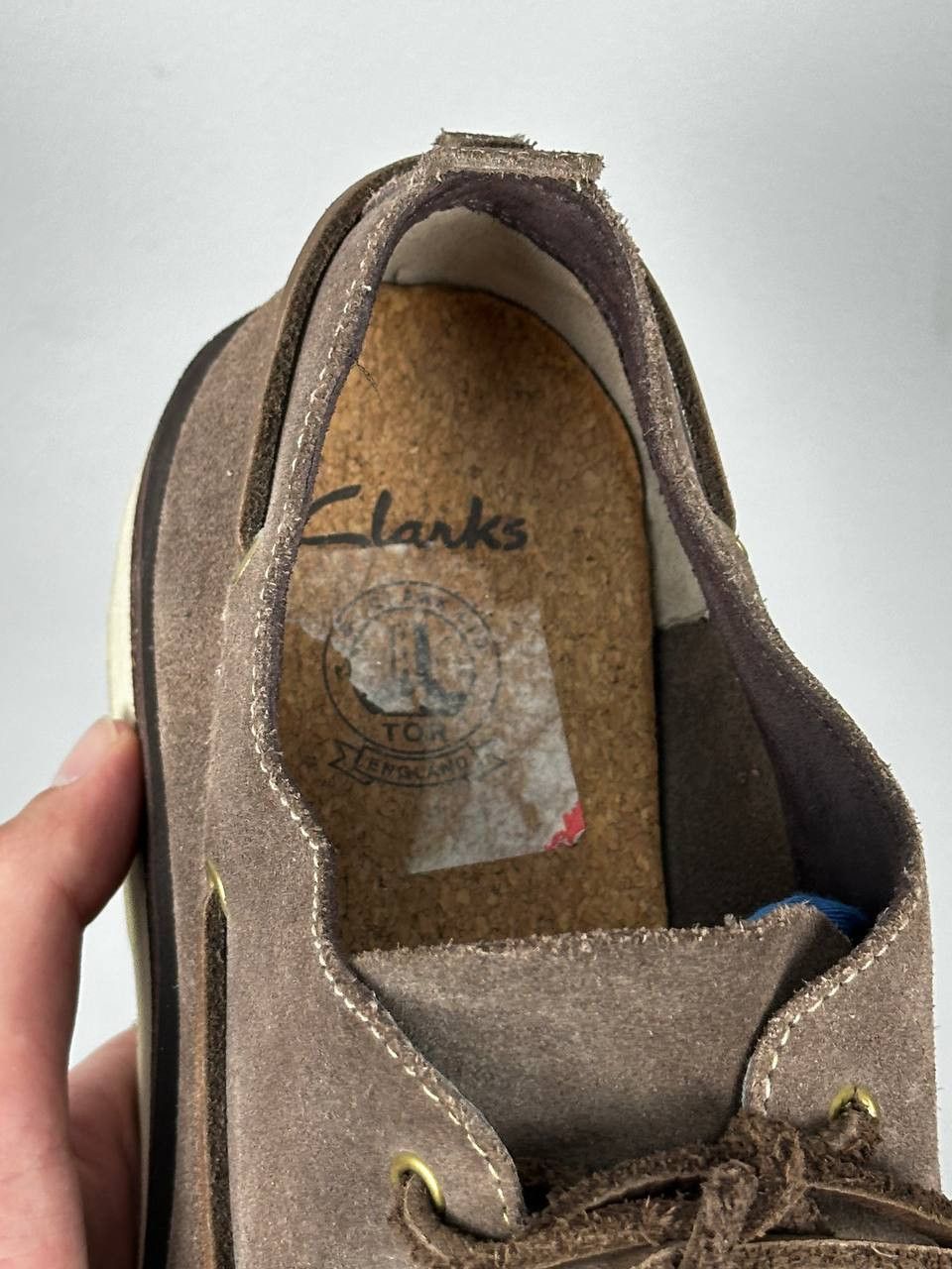 Clarks Clarks Wallabee Dakin Row Suede Beige Tan Slip Ons Size US 11.5 / EU 44-45 - 14 Thumbnail