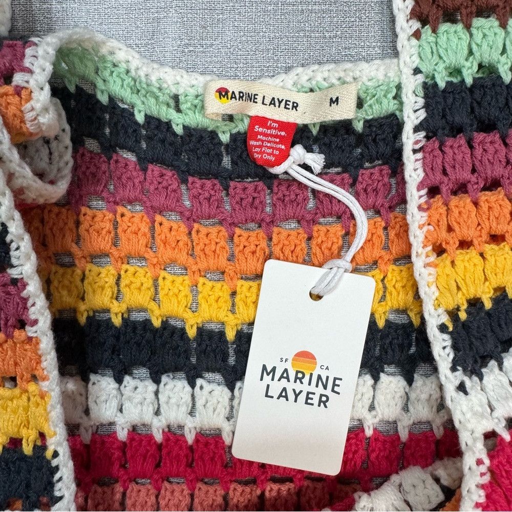 Marine Layer NWT New $218 Marine Layer Fiona Crochet Dress Size M Size M / US 6-8 / IT 42-44 - 8 Thumbnail
