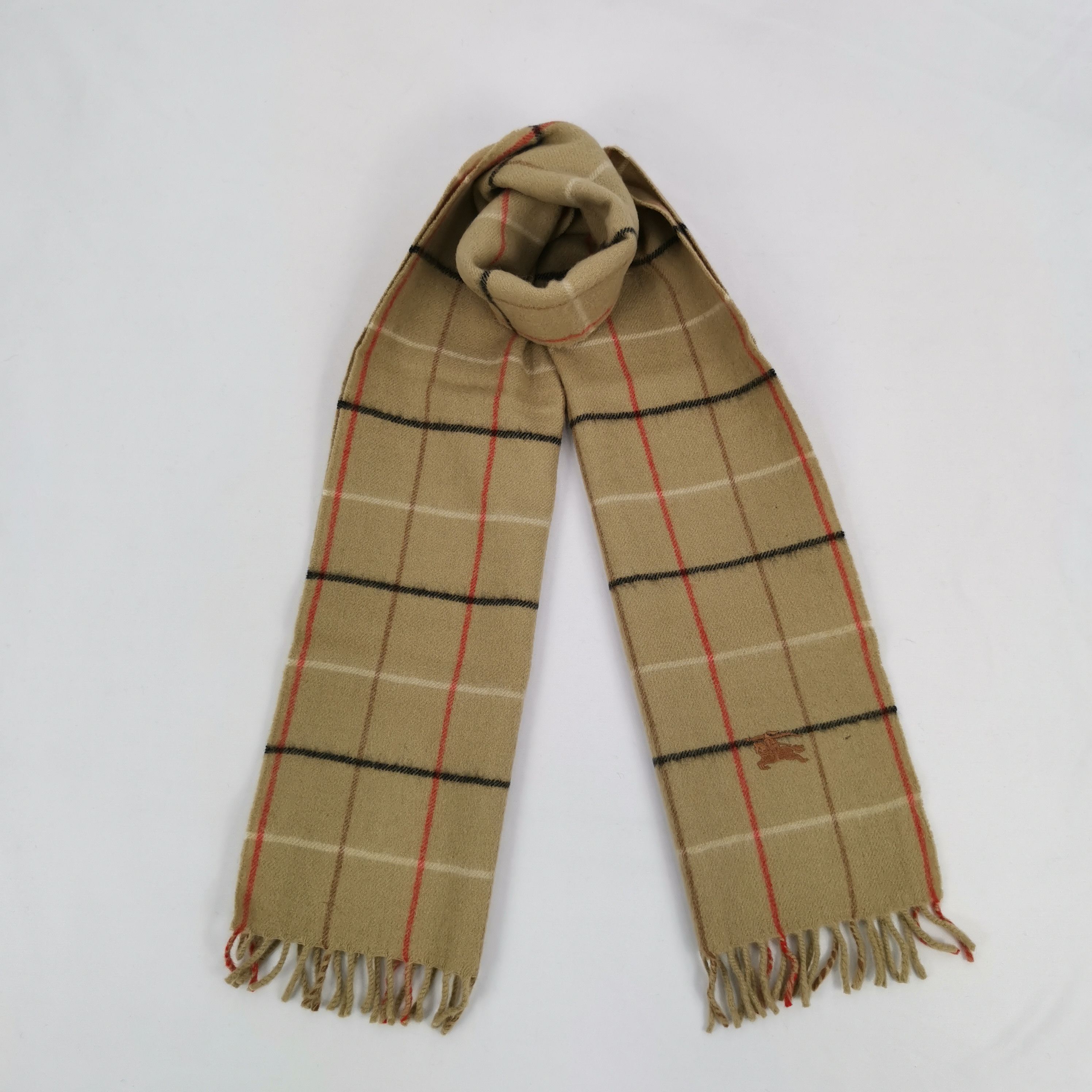 Burberry NWT Vintage Burberry Scarf Muffler Nova Check Wool Scarves Size ONE SIZE - 1 Thumbnail