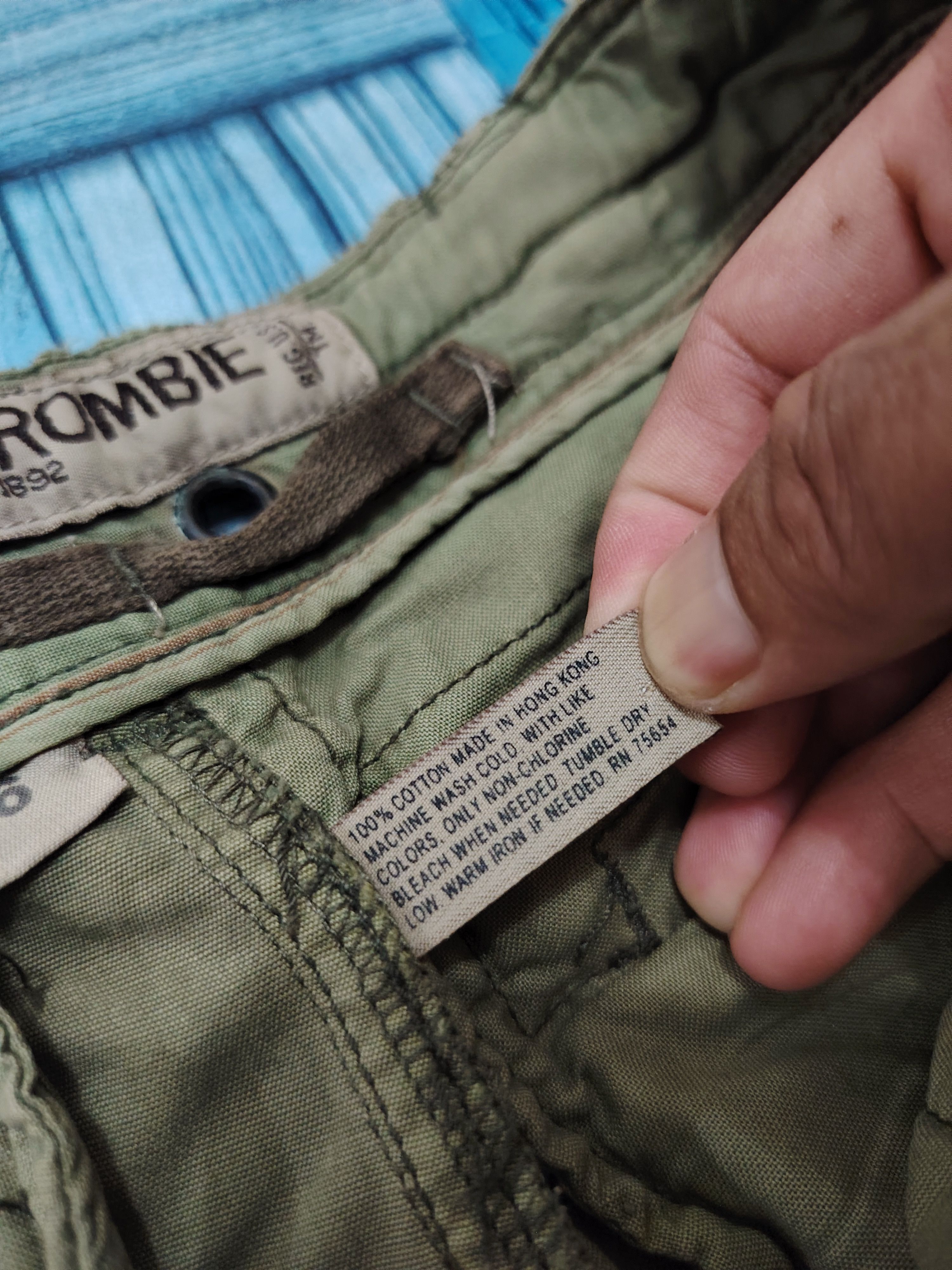 Abercrombie & Fitch Vtg Abercrombie & Fitch Cargo Military Pants Style Size US 29 - 12 Thumbnail