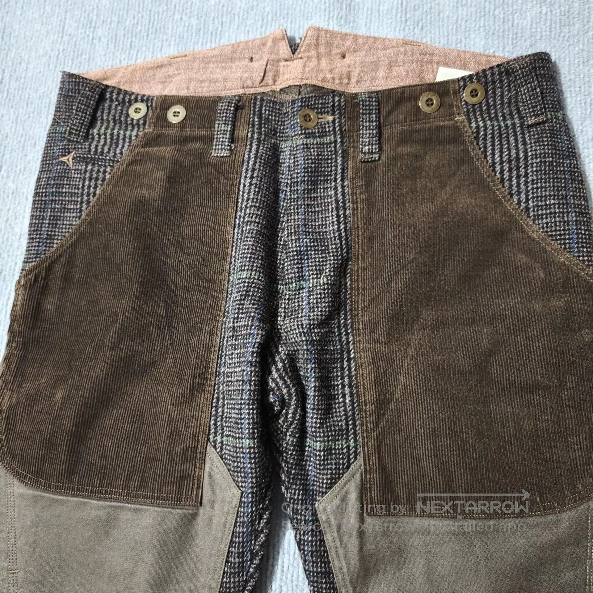Junya Watanabe Junya Watanabe Wool Corduroy Patchwork Trousers. Size US 28 / EU 44 - 3 Thumbnail