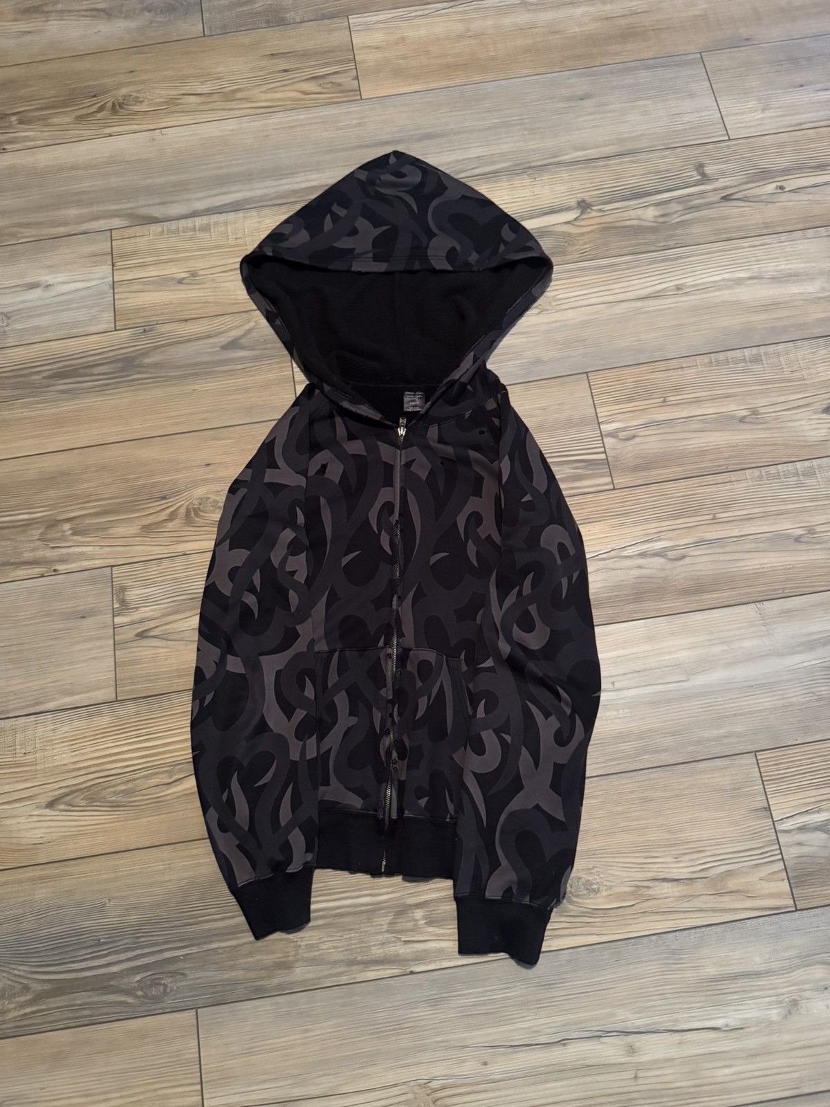 Number (N)ine AW04 Long Tribal Camo Hoodie | Grailed