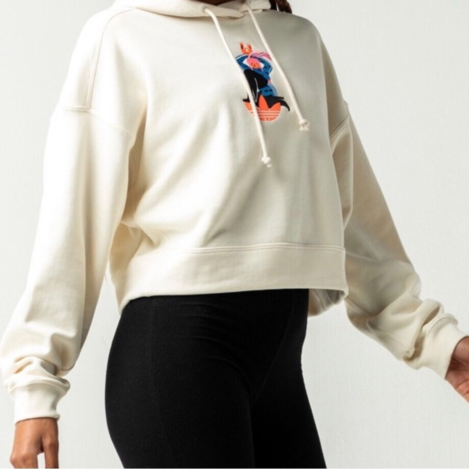 Adidas Adidas Adicolor Essentials x Egle Womens No-Dye Crop Hoodie Size XS / US 0-2 / IT 36-38 - 10 Thumbnail