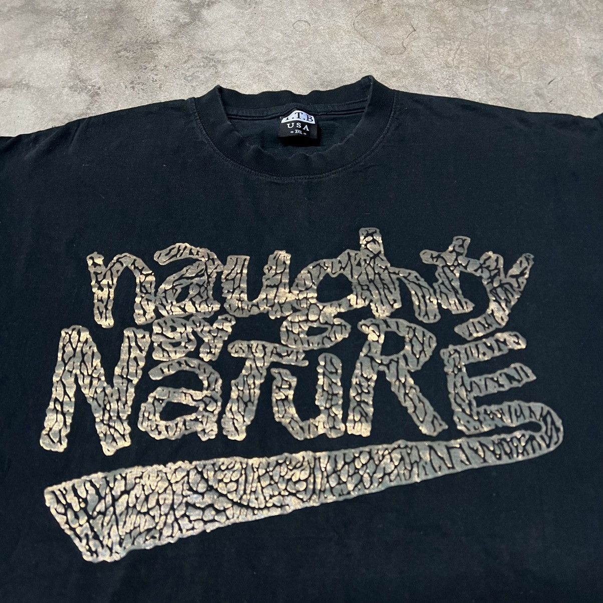Rap Tees × Vintage Vintage 2000’s Naughty By Nature Rap T-Shirt Size US XXL / EU 58 / 5 - 1 Thumbnail