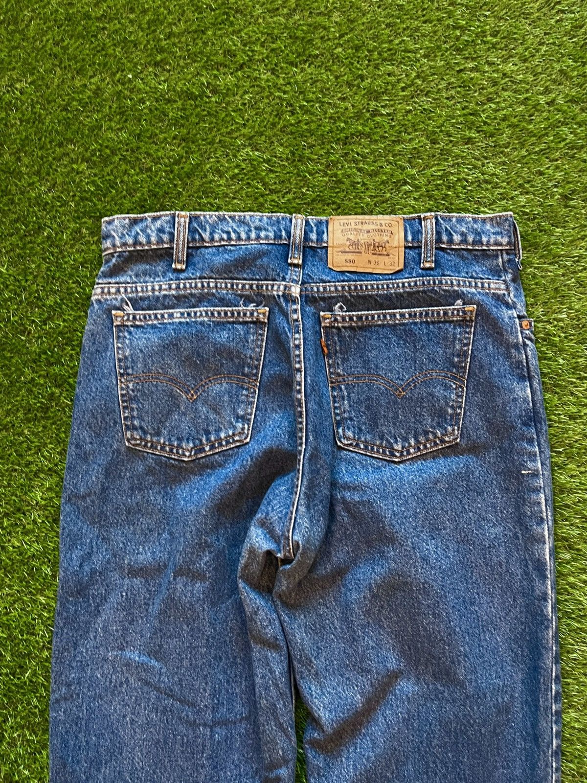 Levi's Vintage 80s Men’s Levi’s Orange Tab 550 Denim Jeans Size US 36 / EU 52 - 8 Thumbnail