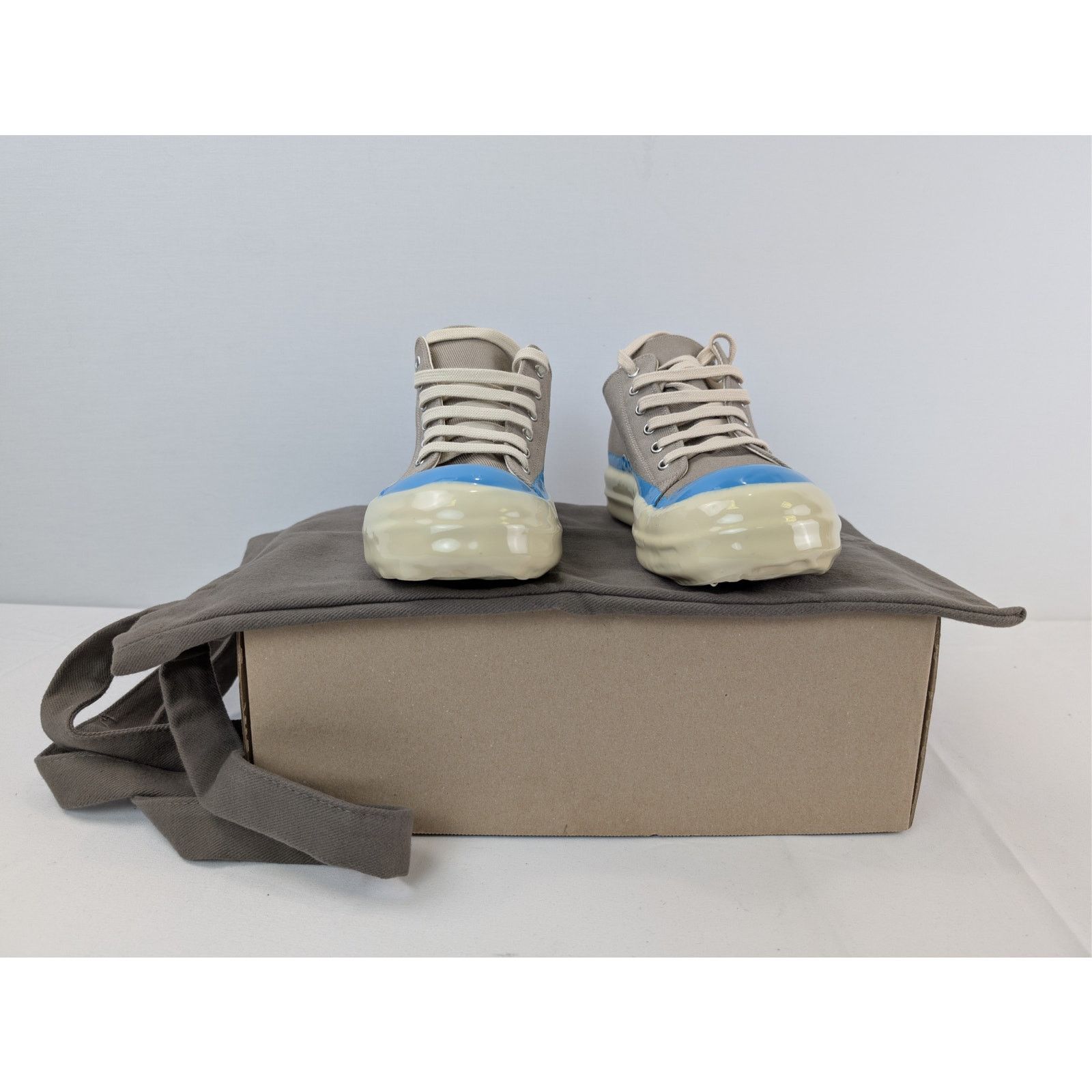Rick Owens Drkshdw o1rshd1 Concordians low-top sneakers Dirty Pearl Light Blue Size US 8 / EU 41 - 17 Thumbnail