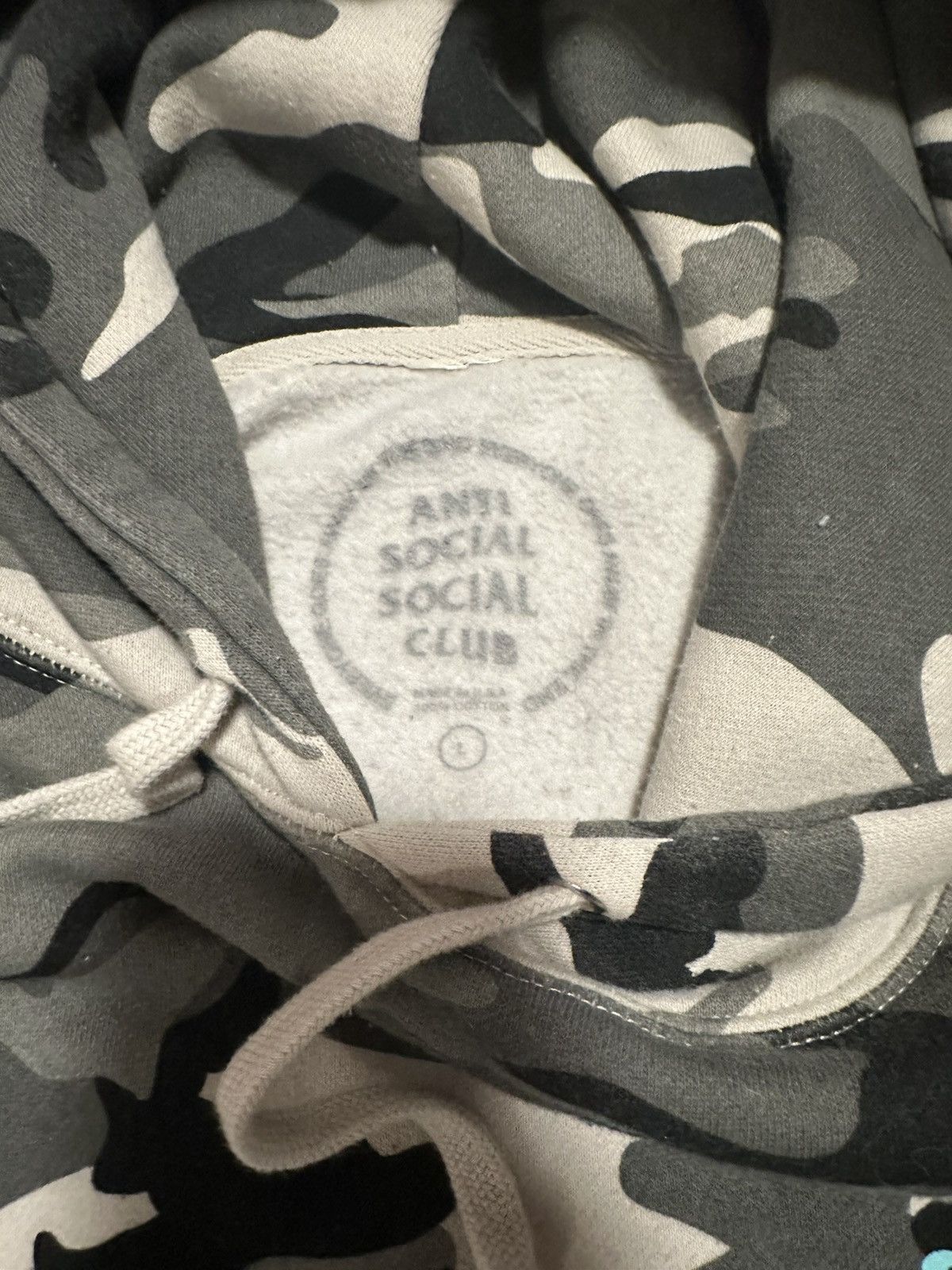 Anti Social Social Club ASSC snow camo hoodie (Blue) Size US L / EU 52-54 / 3 - 4 Thumbnail