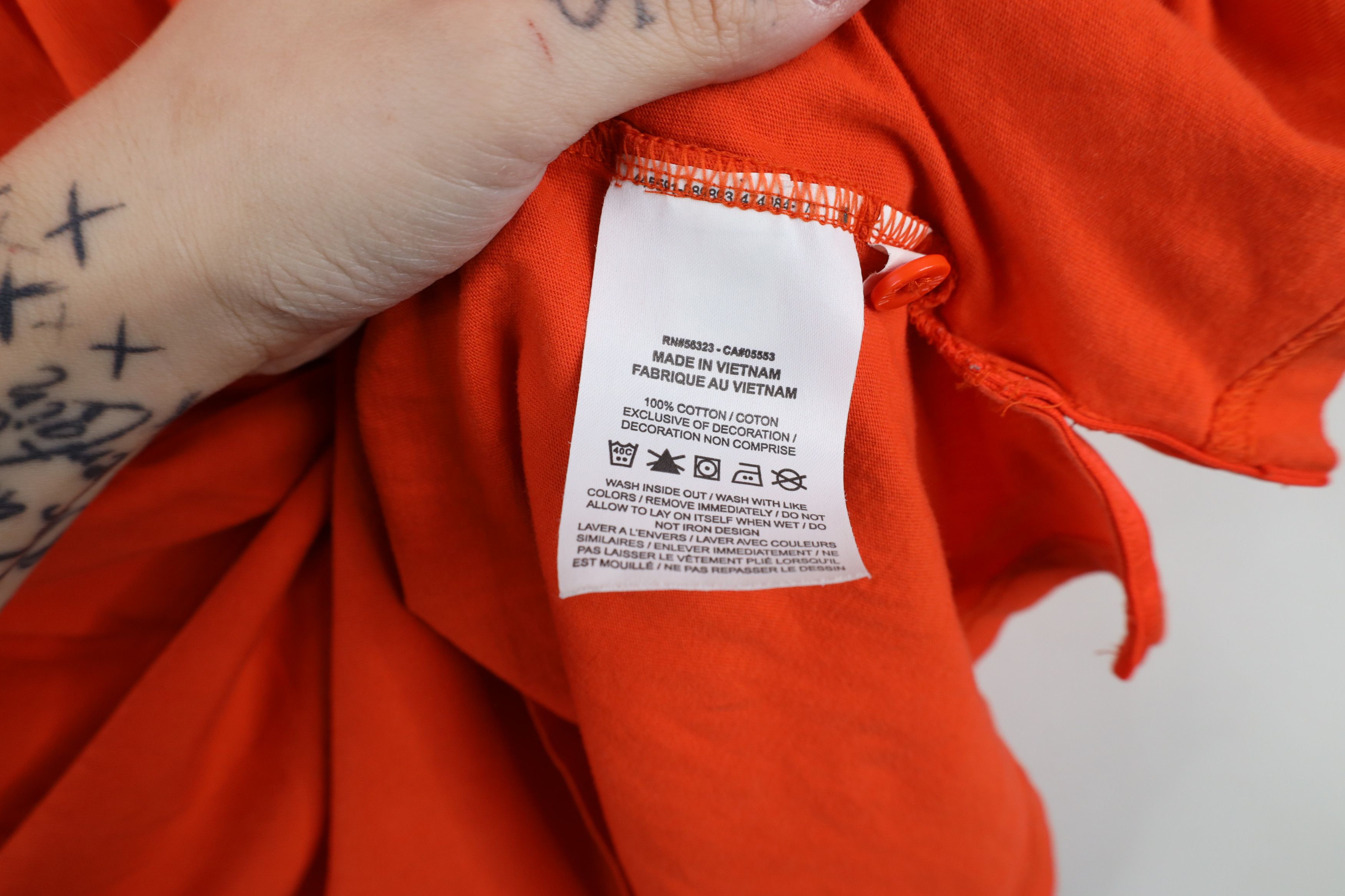 Nike Vintage Y2K Nike Spell Travis Scott Mini Swoosh Polo Orange Size US XXL / EU 58 / 5 - 9 Thumbnail