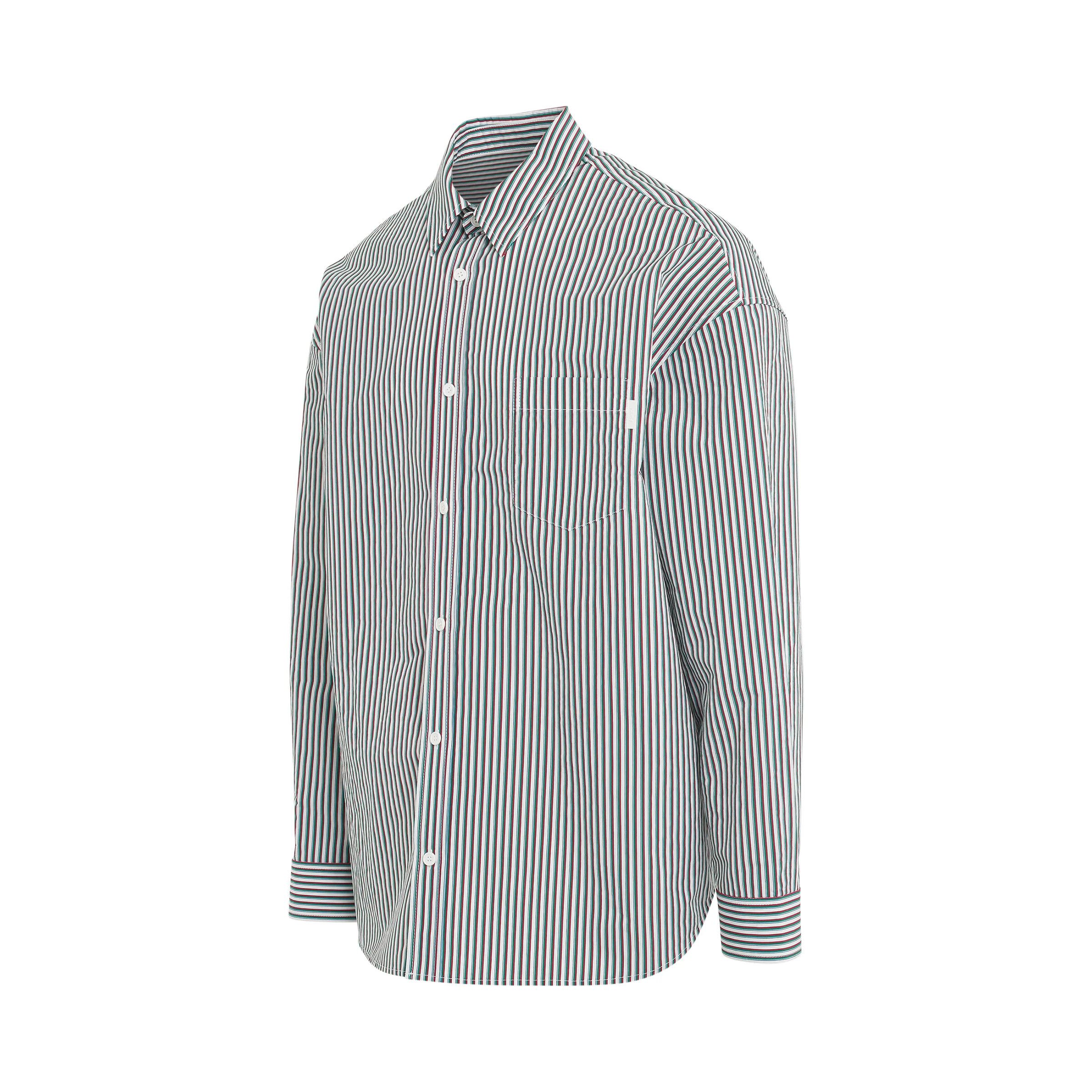 Juun.J o1mris0824 Stripe Classic Shirt in White Size US S / EU 44-46 / 1 - 2 Thumbnail