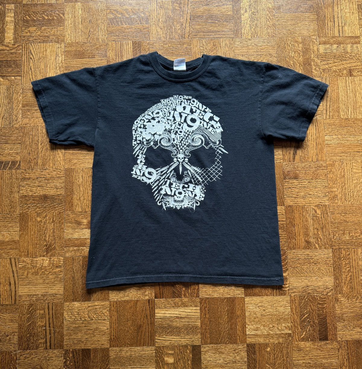 Rap Tees Vintage Y2K Tech N9ne Strange Music Skull Graphic Rap Tee Size US M / EU 48-50 / 2 - 1 Thumbnail