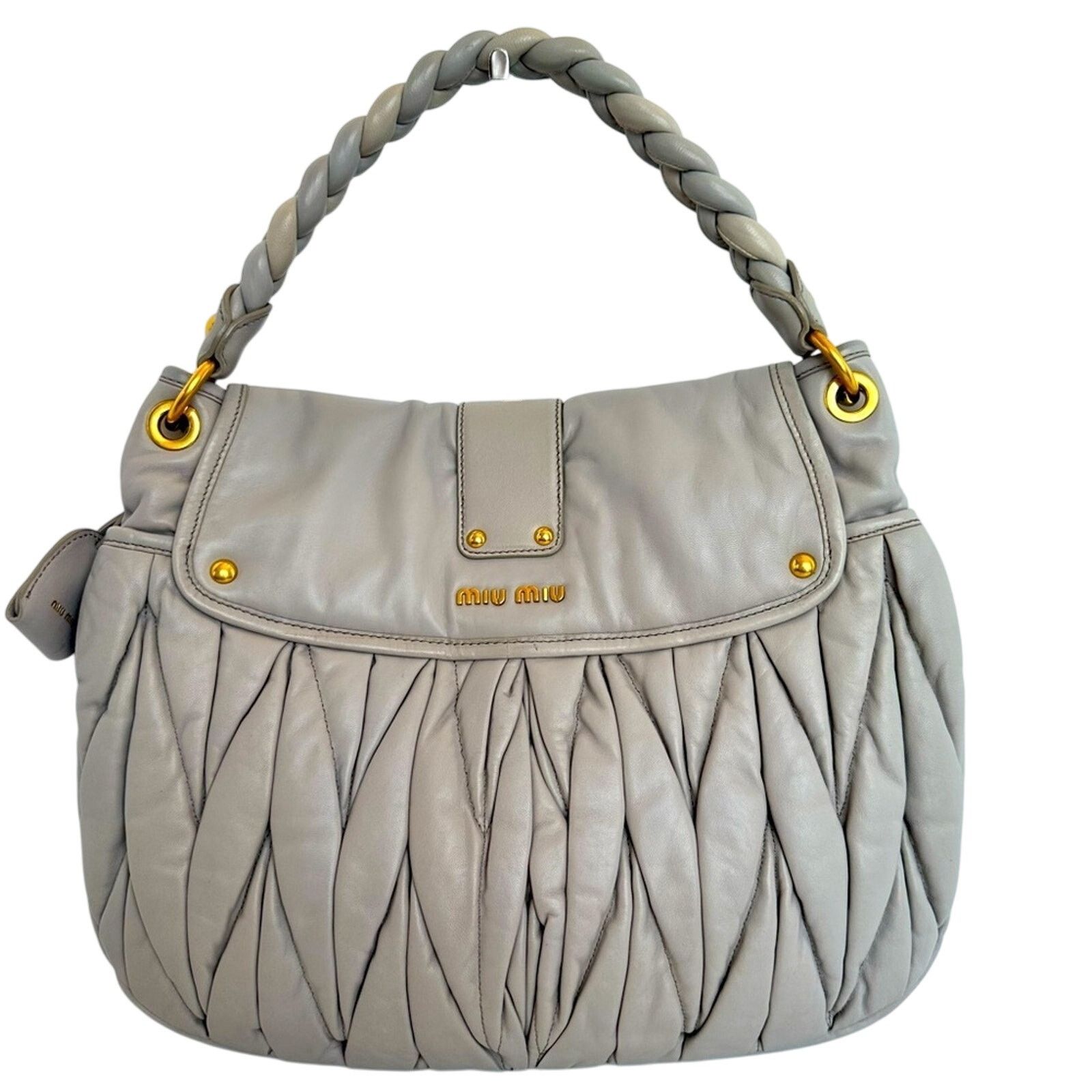Miu Miu Miu Miu Matelassé Leather 2-Way Shoulder Bag Size ONE SIZE - 2 Thumbnail