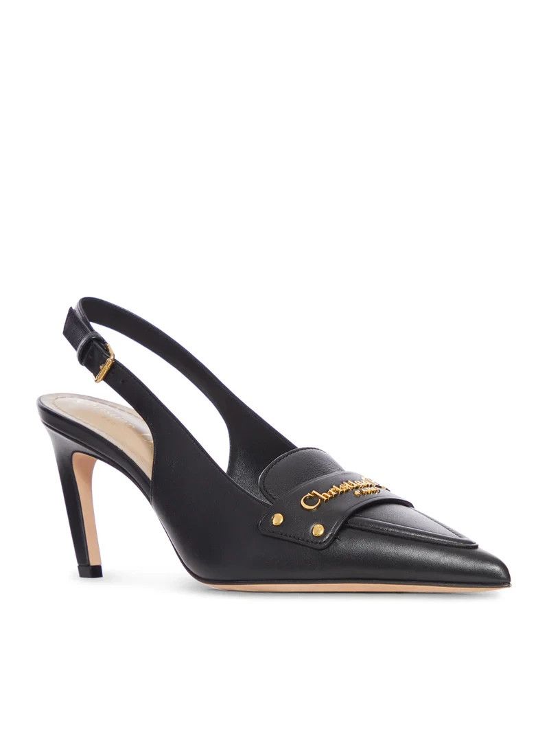 Dior DIOR Boy Black Leather Slingback Pumps New & Authentic Size US 9 / IT 39 - 2 Thumbnail