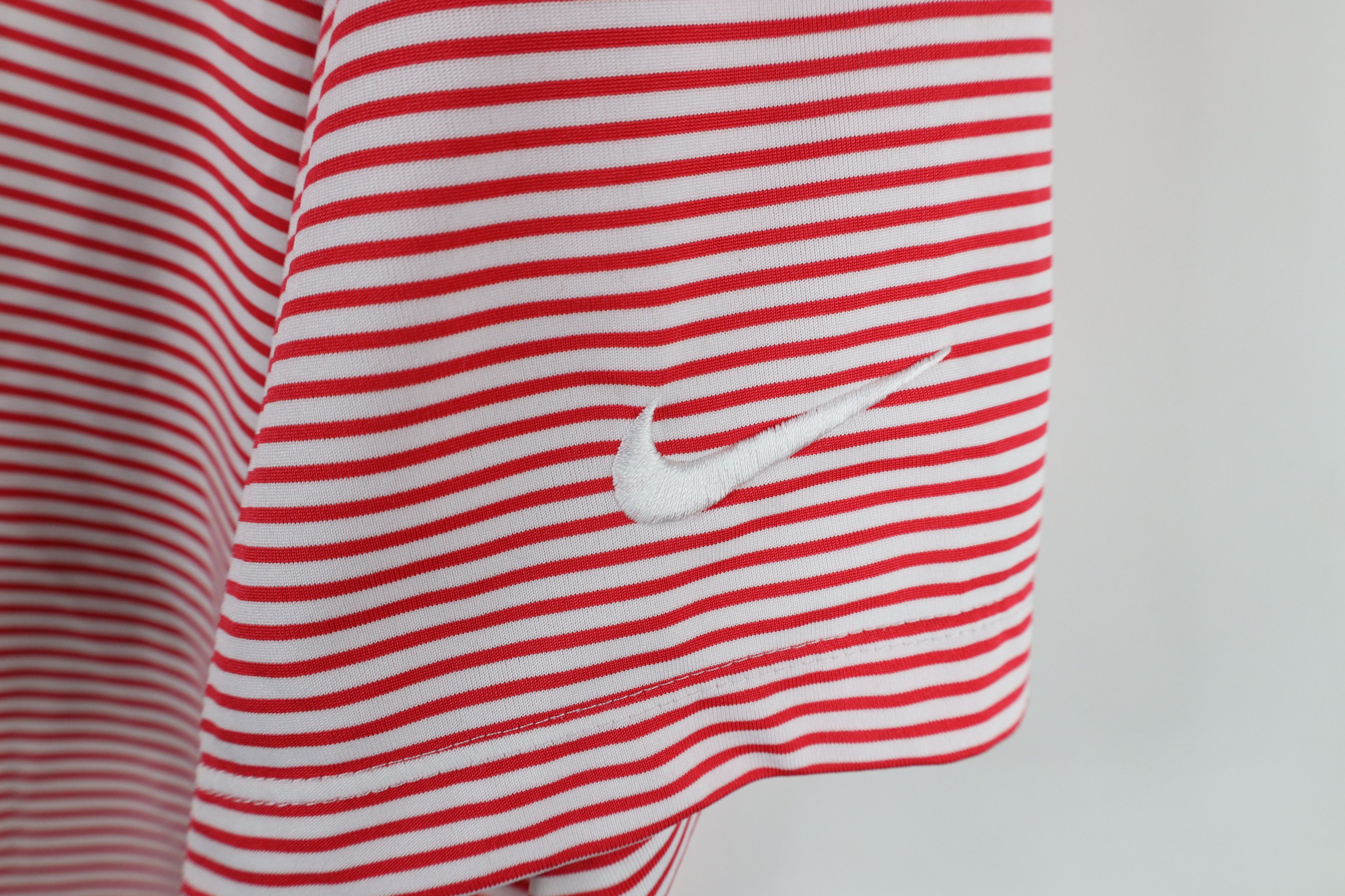 Nike × Vintage Nike Ohio State University Striped Collared Polo Shirt Red Size US XL / EU 56 / 4 - 4 Thumbnail