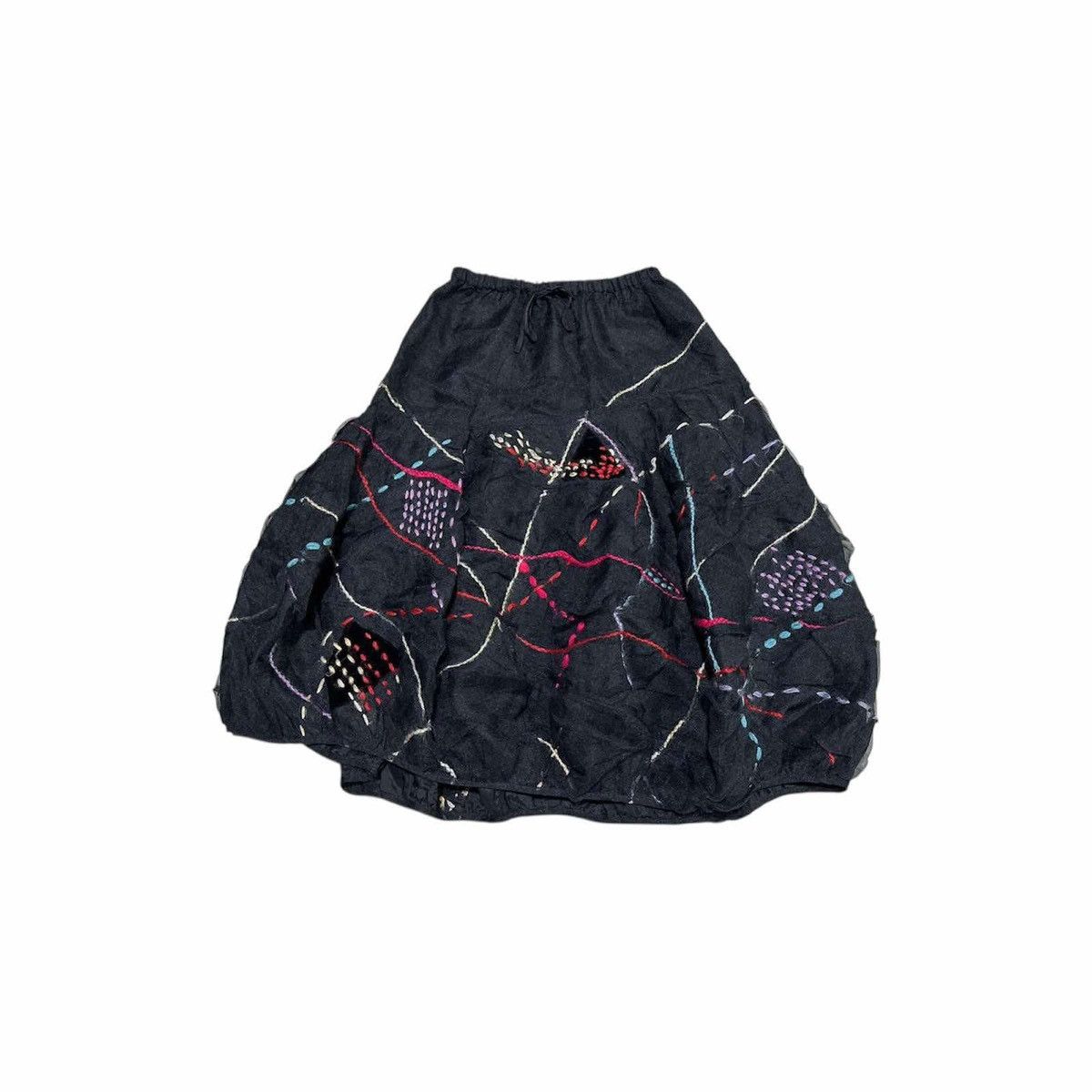 Japanese Brand 🔥Sick Japanese Vintage Tokuko 1er Vol Asymmetric Baggy Skirt Size 30" / US 8 / IT 44 - 1 Thumbnail