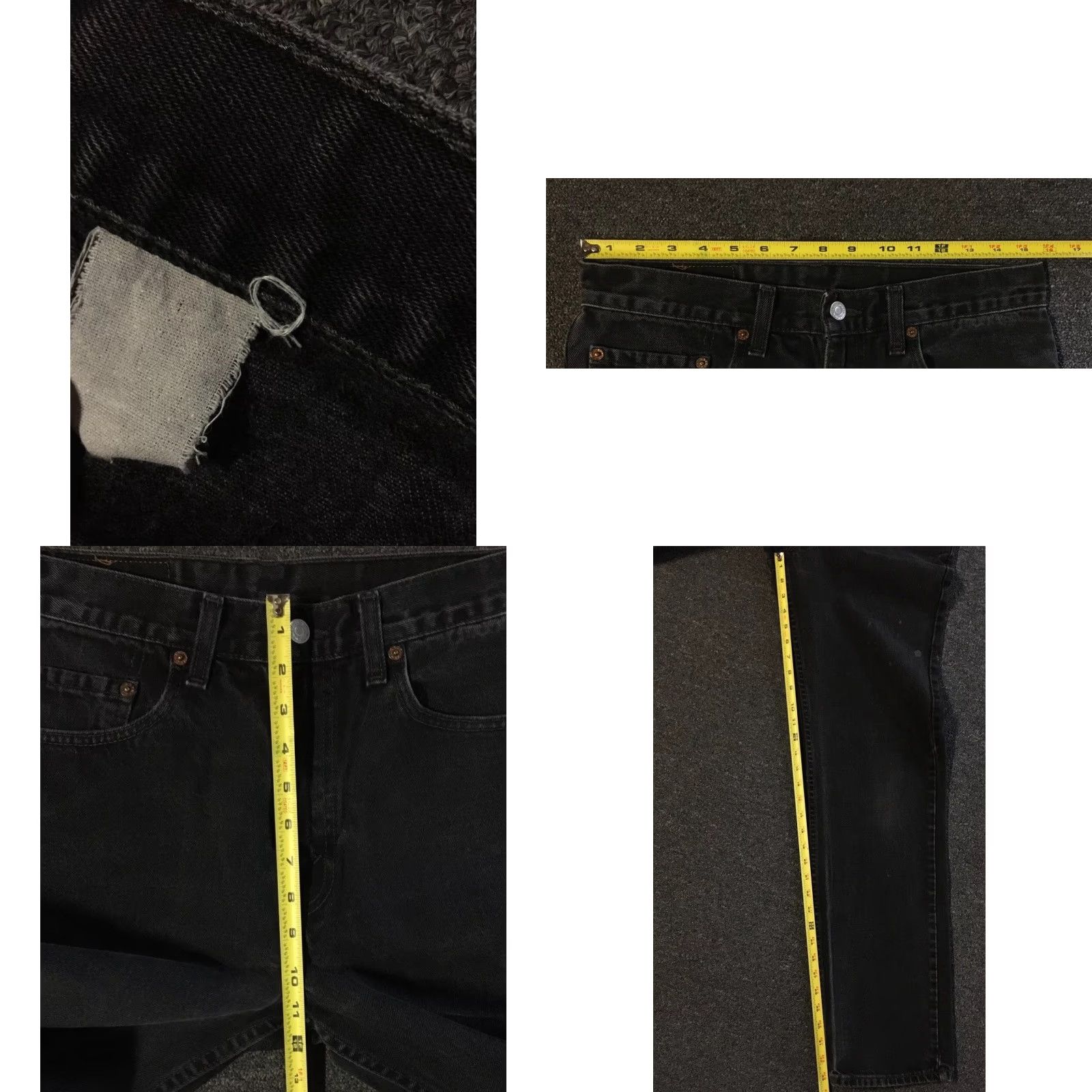 Levi's Vtg Levis 505 Faded Distress Jeans 31 Grunge Biker Punk Trucker Skate Cowboy 90s Size US 32 / EU 48 - 9 Thumbnail