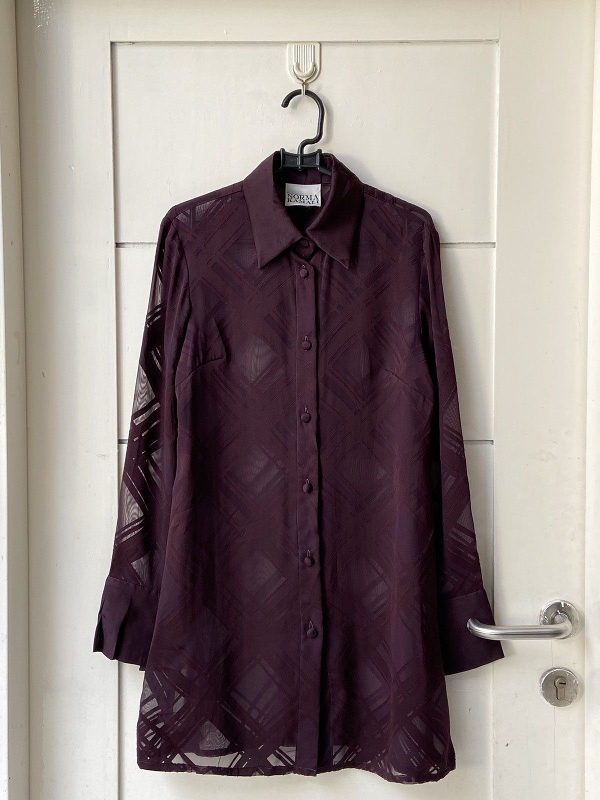 Designer NORMAL KAMALI Mesh Shirt Size US XS / EU 42 / 0 - 1 Thumbnail
