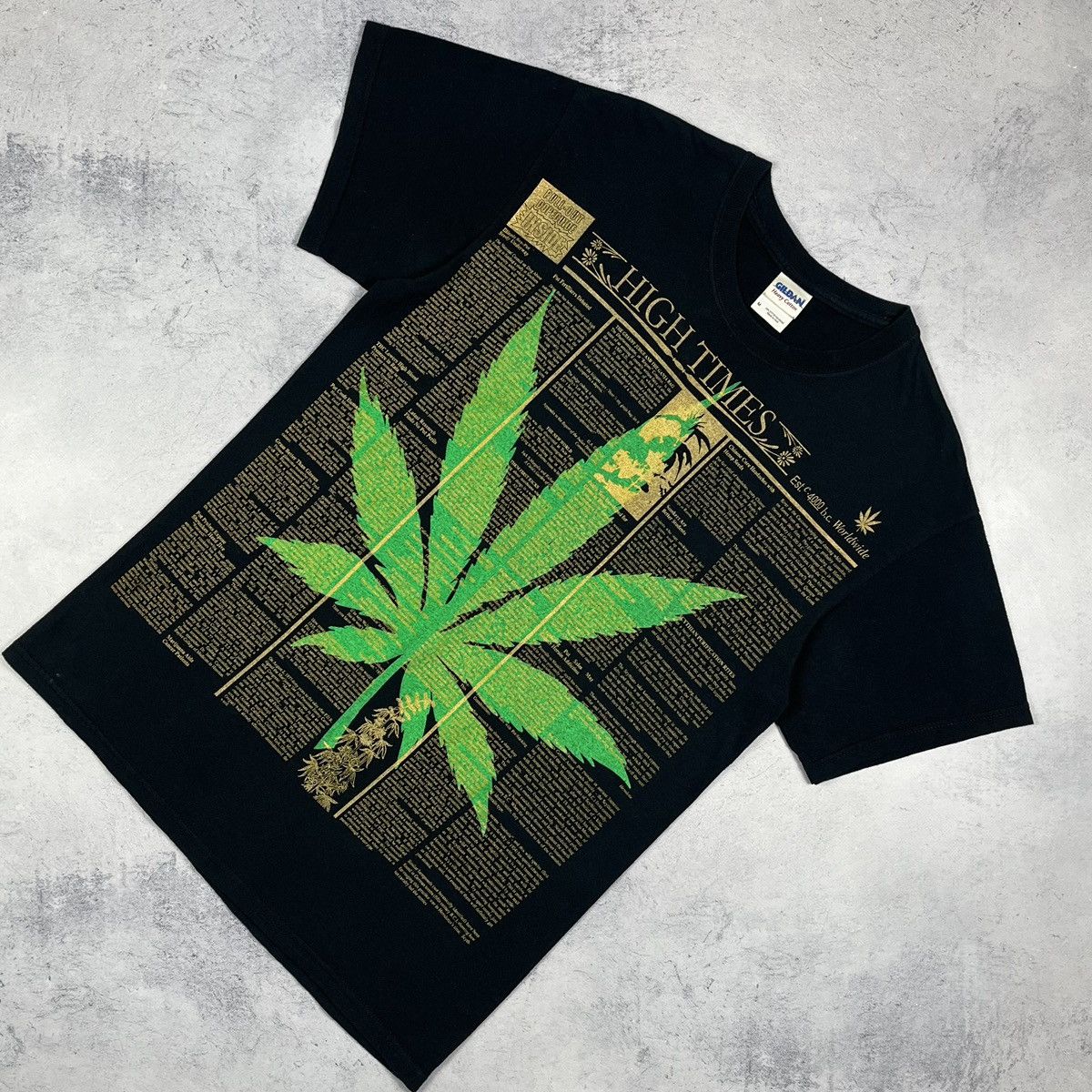 Vintage Vintage Marihuana High Times 4:20 y2k humor tee 90’s Size US M / EU 48-50 / 2 - 1 Thumbnail