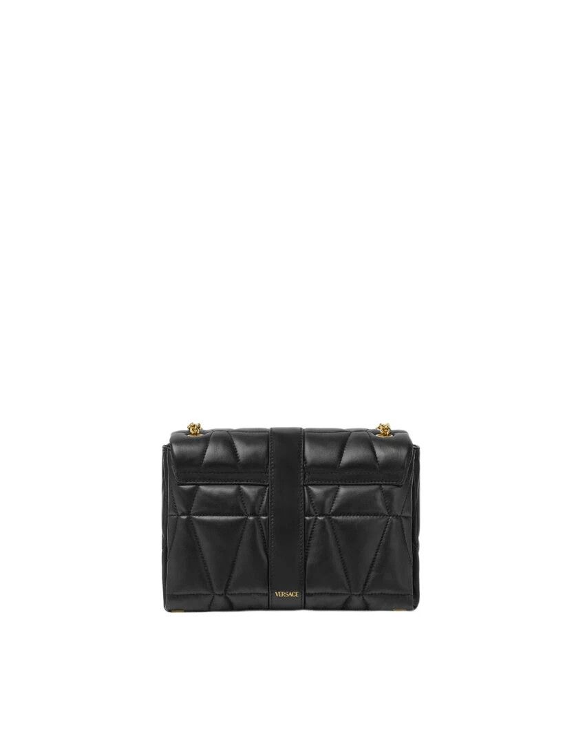 Versace VERSACE Kleio Black Quilted Leather Shoulder Bag AUTH. Size ONE SIZE - 4 Thumbnail