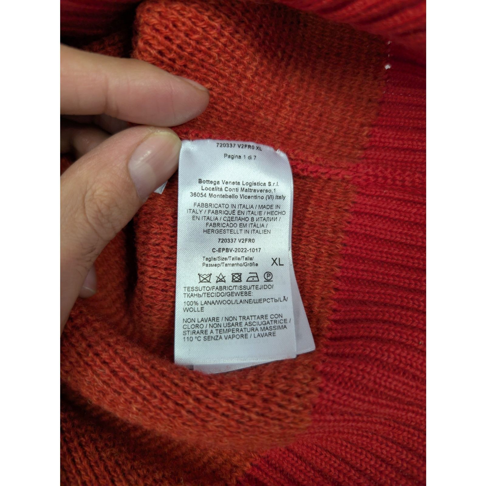 Bottega Veneta o1rshd1 MW Dry Wool Knitwear Sweater in Firework Size US XL / EU 56 / 4 - 16 Thumbnail