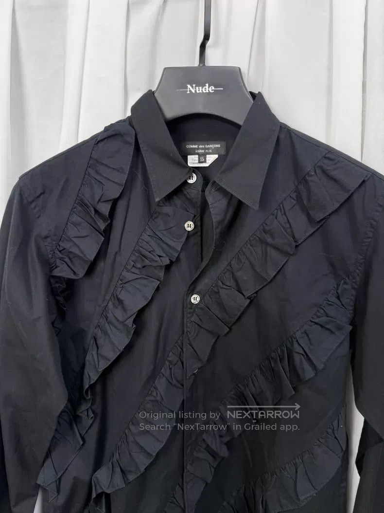 Comme des Garcons Comme Des Garcons Spiral ruffle detail shirt| Size US XS / EU 42 / 0 - 4 Thumbnail