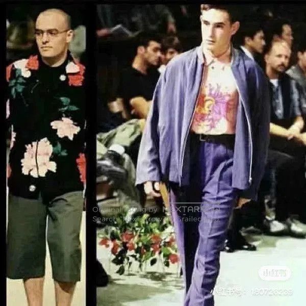 Yohji Yamamoto yohji yamamoto pink floral blazer 96ss. Size M / US 6-8 / IT 42-44 - 2 Thumbnail