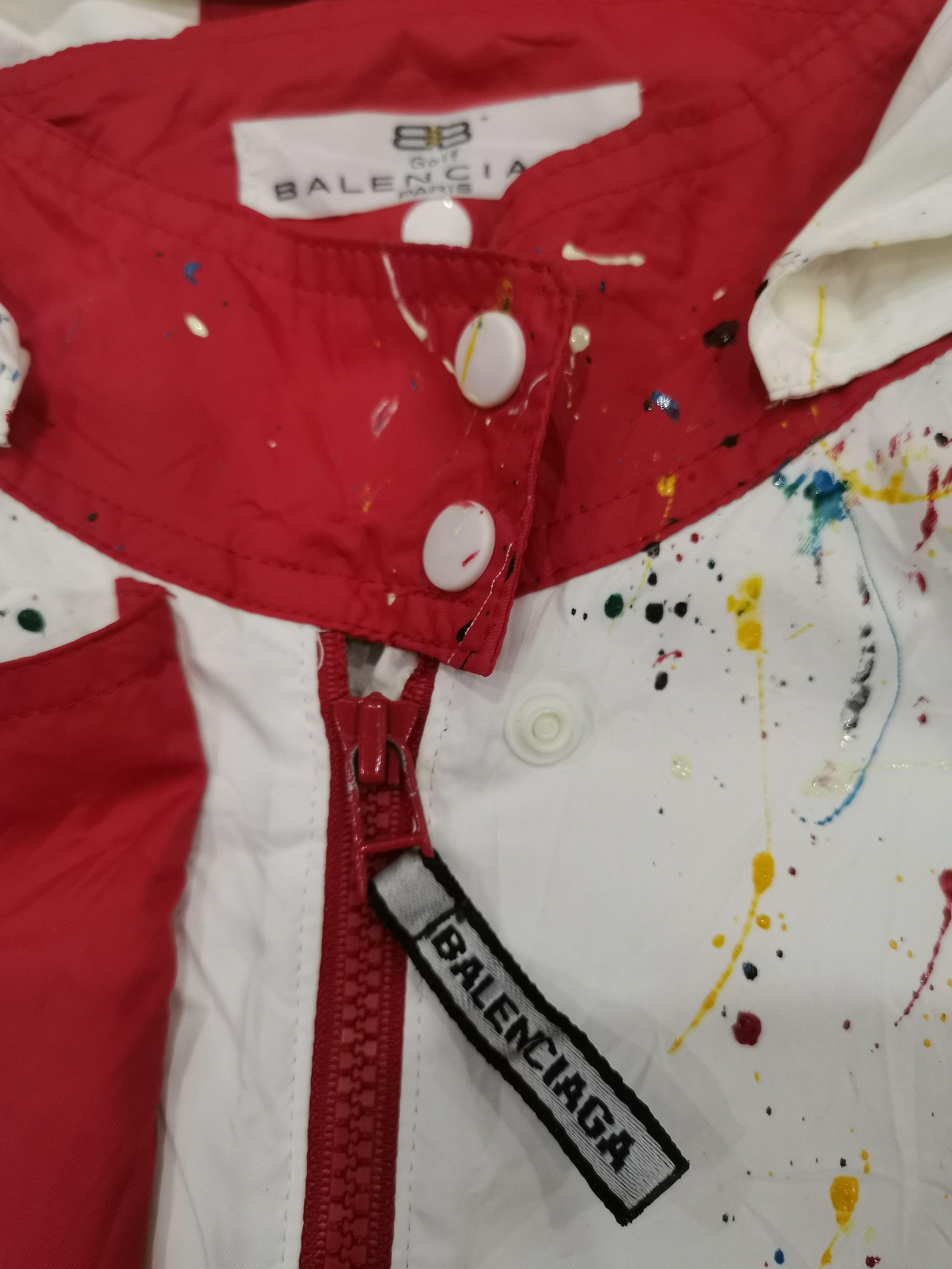 Balenciaga VTG Balenciaga BB SPELL OUT CUSTOM MADE PAINT SPLATTER Size US L / EU 52-54 / 3 - 12 Thumbnail
