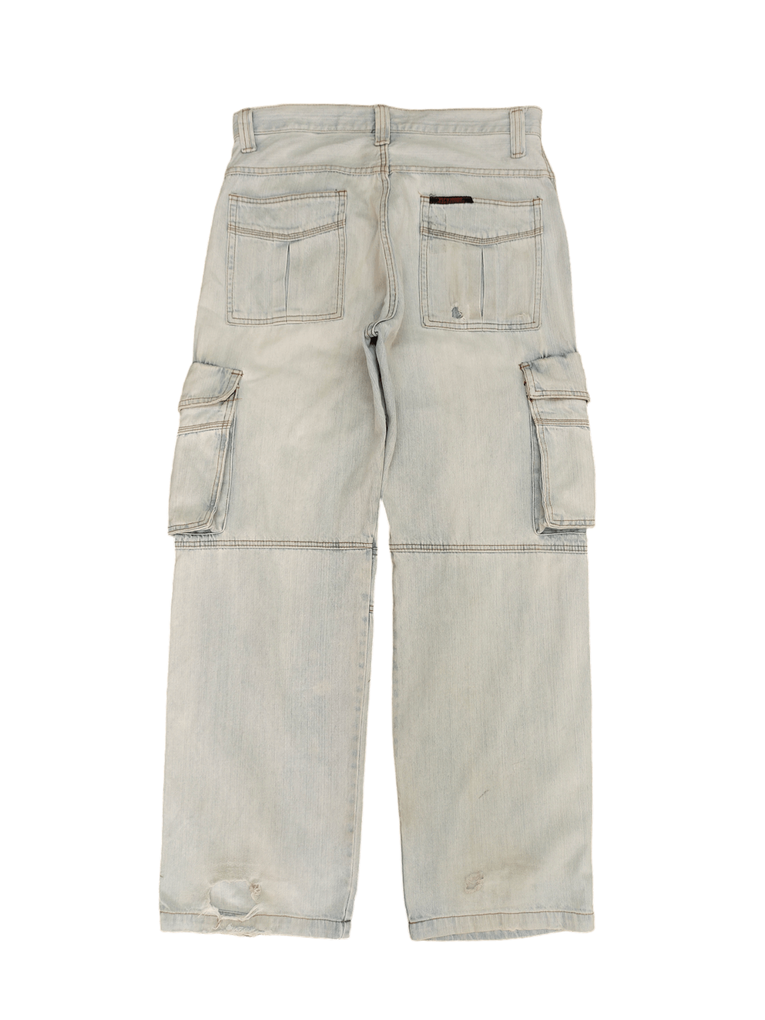 JNCO Baggy Jeans PJ Surf Light Wash Cargo Wide Leg Denim Y2k Jnco Size US 34 / EU 50 - 11 Thumbnail