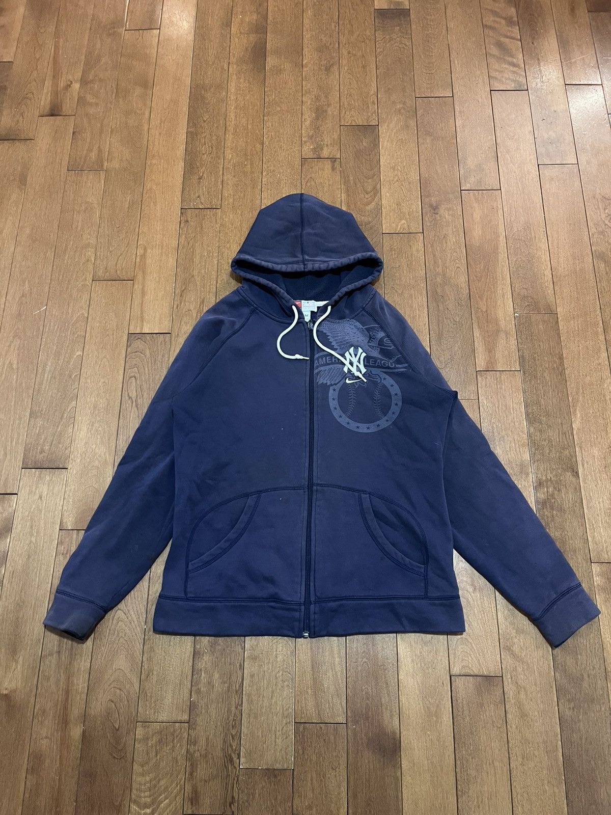 Nike Vintage y2k nike yankees hoodie Size US M / EU 48-50 / 2 - 2 Thumbnail