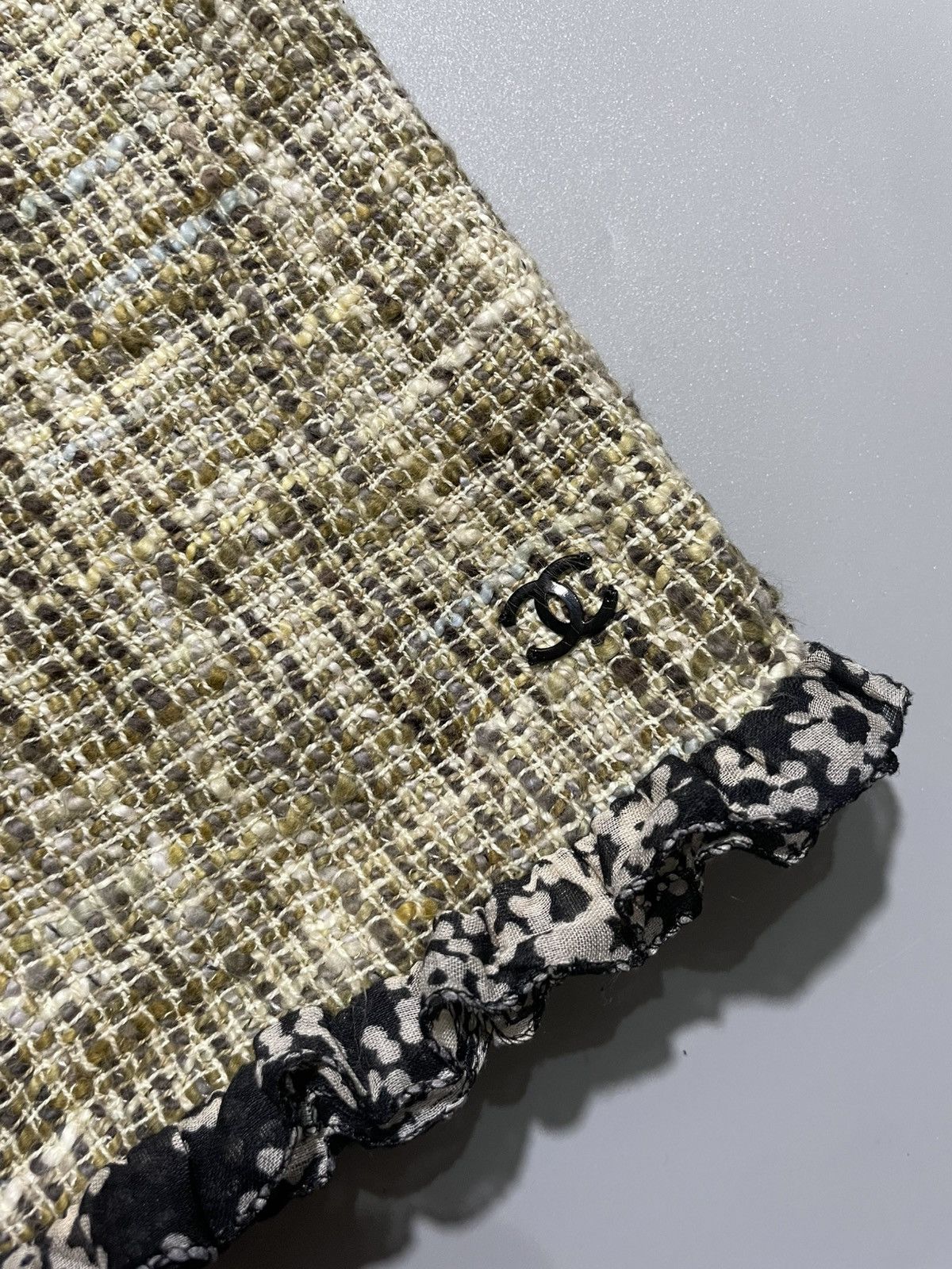 Chanel Chanel 2003 Collarless Tweed Jacket Size S / US 4 / IT 40 - 8 Thumbnail