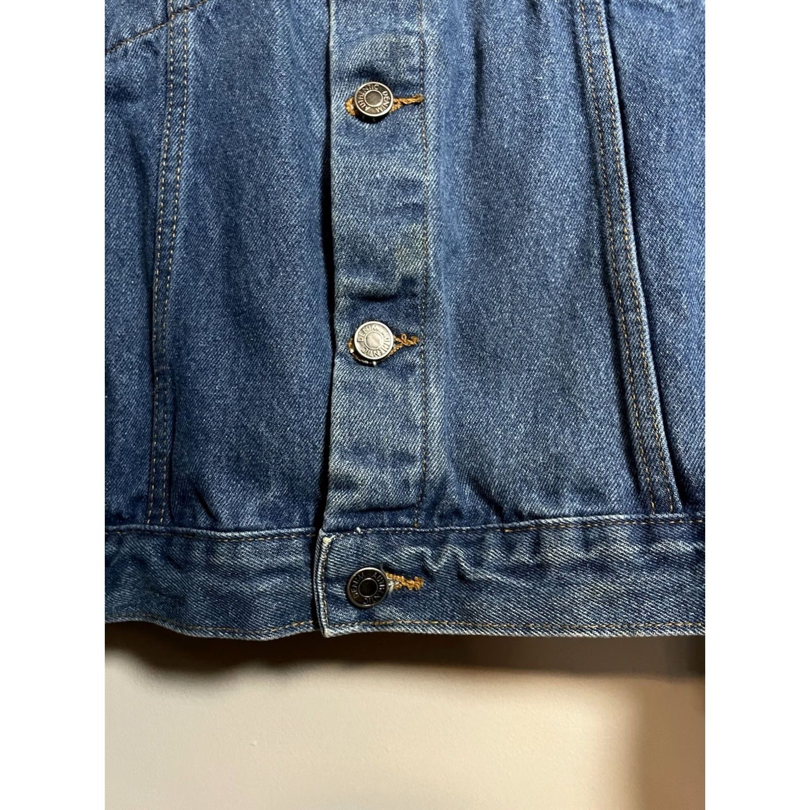 Paradise VINTAGE USAF United States Air Force Denim Jacket Mens M Blue 80s 90s Air Force Bomber Jacket Jacket Size US M / EU 48-50 / 2 - 6 Thumbnail