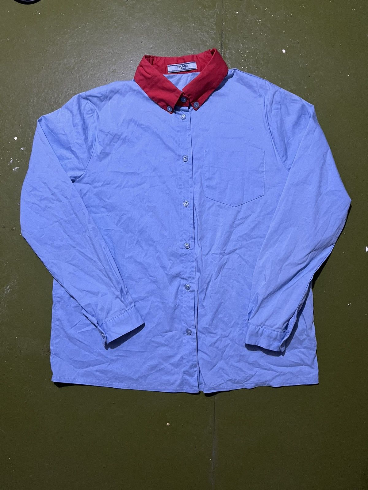 Prada PRADA BLUE/ RED LINE WOMEN SHIRT Size US S / EU 44-46 / 1 - 1 Thumbnail