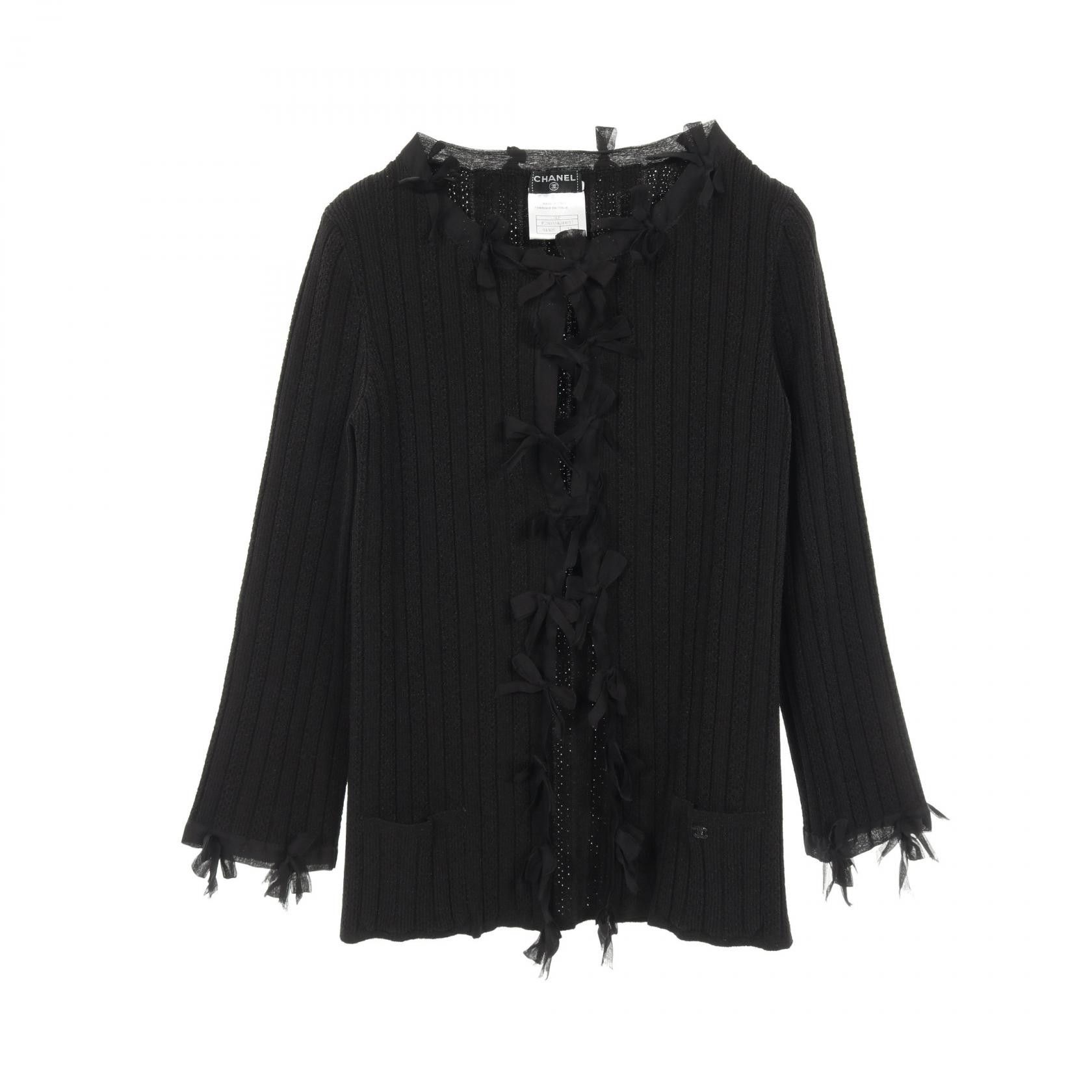 Chanel Chanel Chanel Ribbon Cardigan Rayon Cardigan Others Tops Size ONE SIZE - 1 Thumbnail