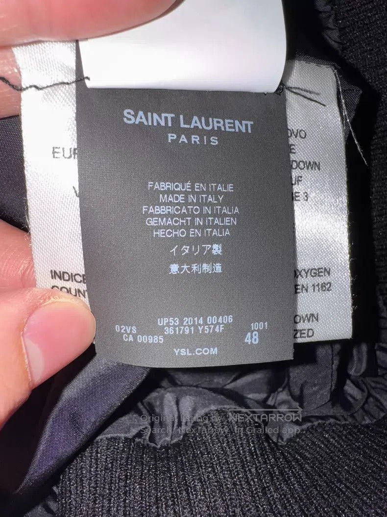 Saint Laurent Paris Saint Laurent Paris Studded Leather Padded Jacket Size US M / EU 48-50 / 2 - 4 Thumbnail