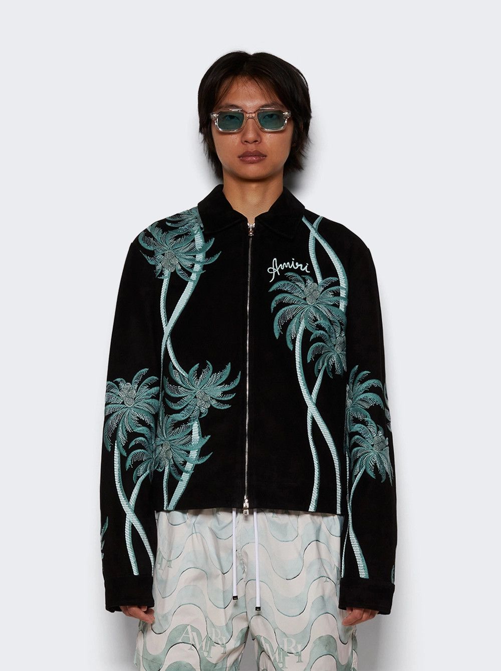 Amiri o1mle0326 Palm Blouson Jacket in Black Size US M / EU 48-50 / 2 - 3 Thumbnail