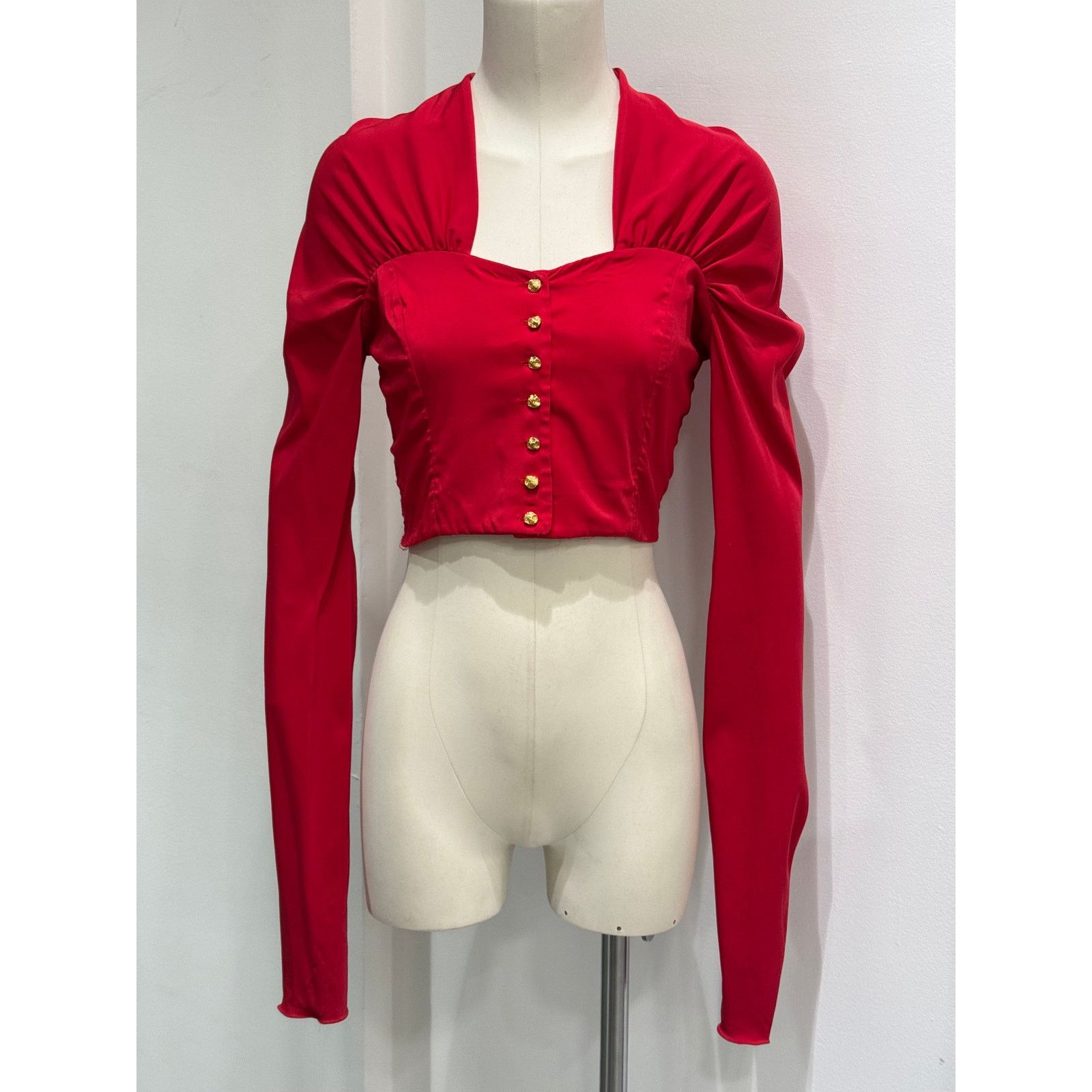 Dolce & Gabbana S/S1991 Dolce & Gabbana corseted crop top Size S / US 4 / IT 40 - 1 Thumbnail