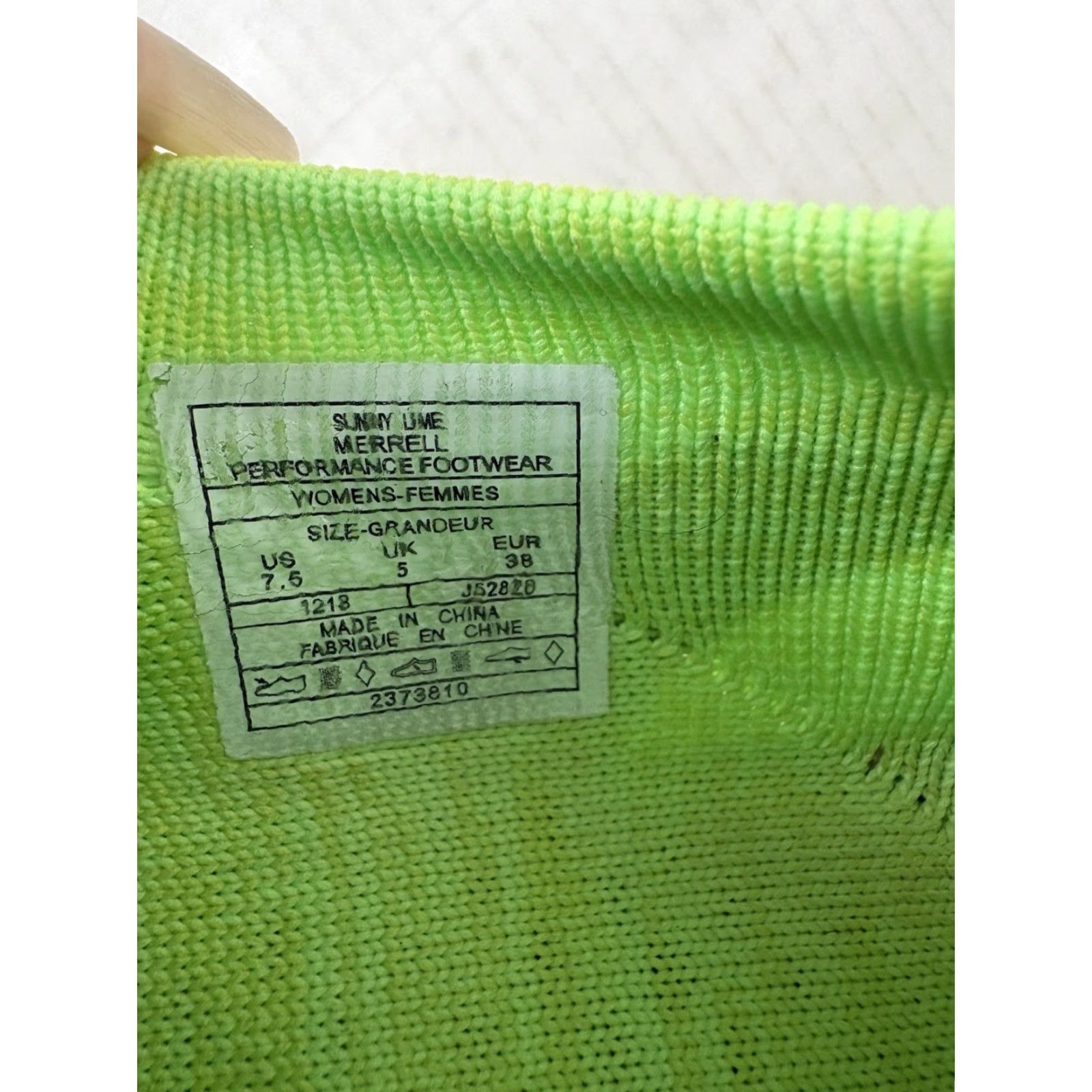 Merrell Merrell Trail Glove 5 3D Sunny Lime Slip On Sneakers Womens Size 7.5M Size ONE SIZE - 6 Thumbnail