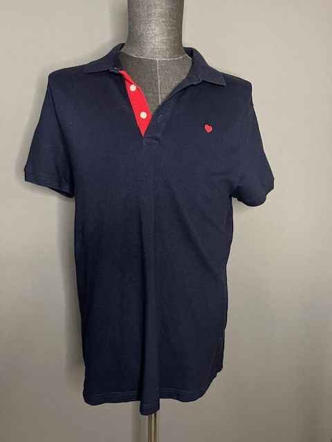Moschino MOSCHINO Men's navy blue polo shirt Size US XL / EU 56 / 4 - 1 Thumbnail