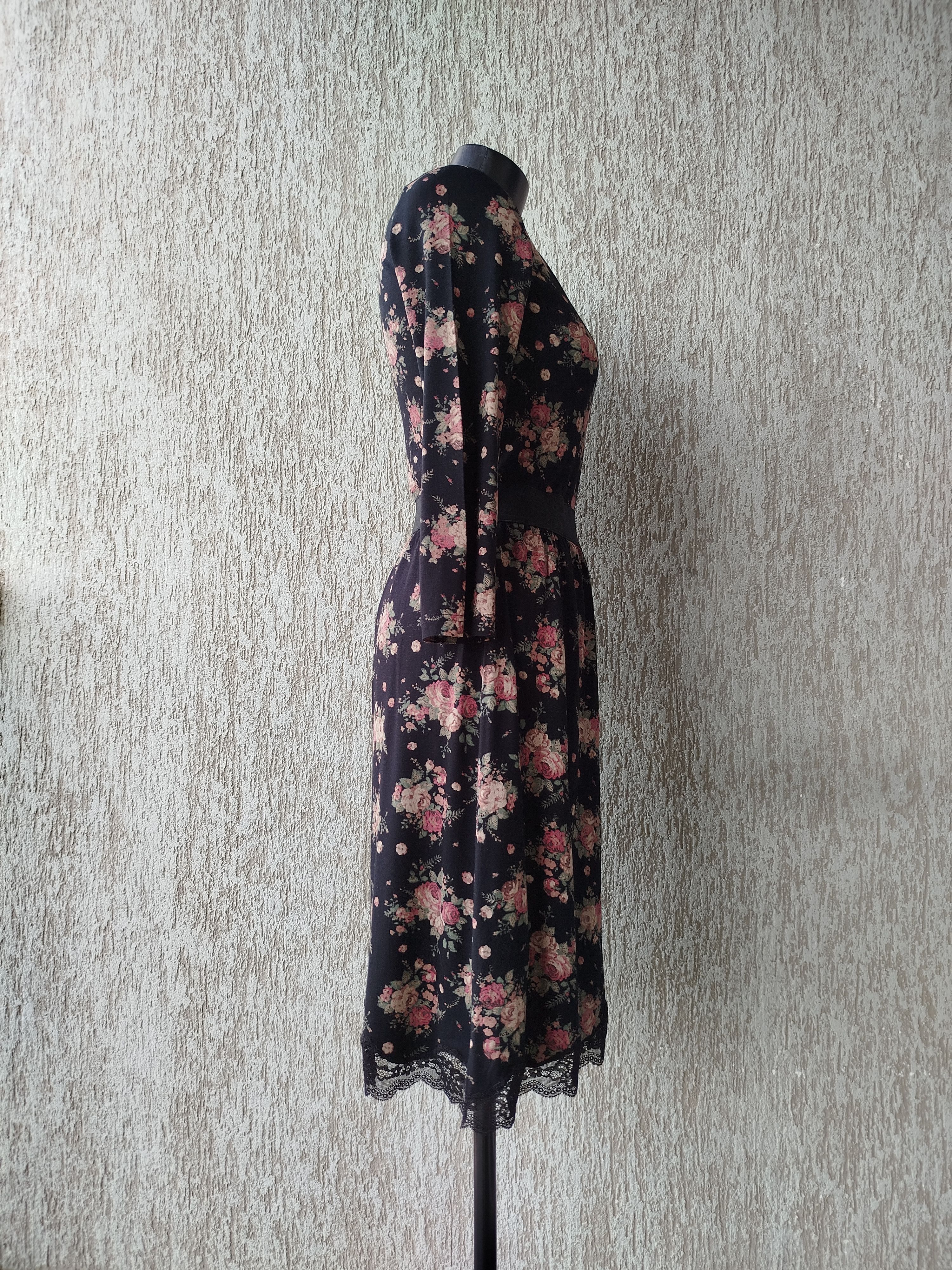 Hysteric Glamour VIVE MARIA Dress Midi Floral Coquette Lace Viscose Size M Size M / US 6-8 / IT 42-44 - 7 Thumbnail