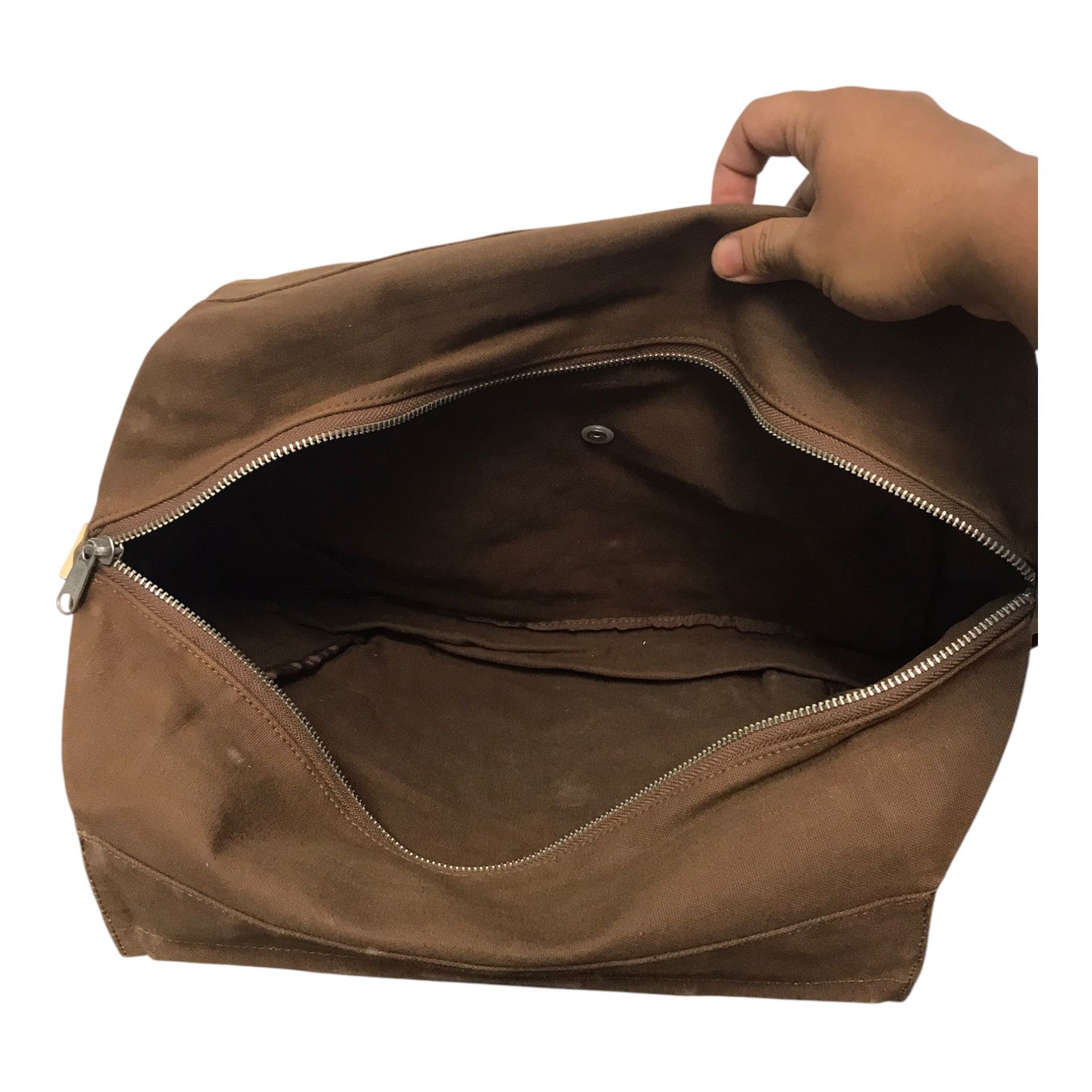 Issey Miyake × Japanese Brand × Tsumori Chisato Issey Miyake Tsumori Chisato Canvas Brown Tote Bag Size ONE SIZE - 8 Thumbnail