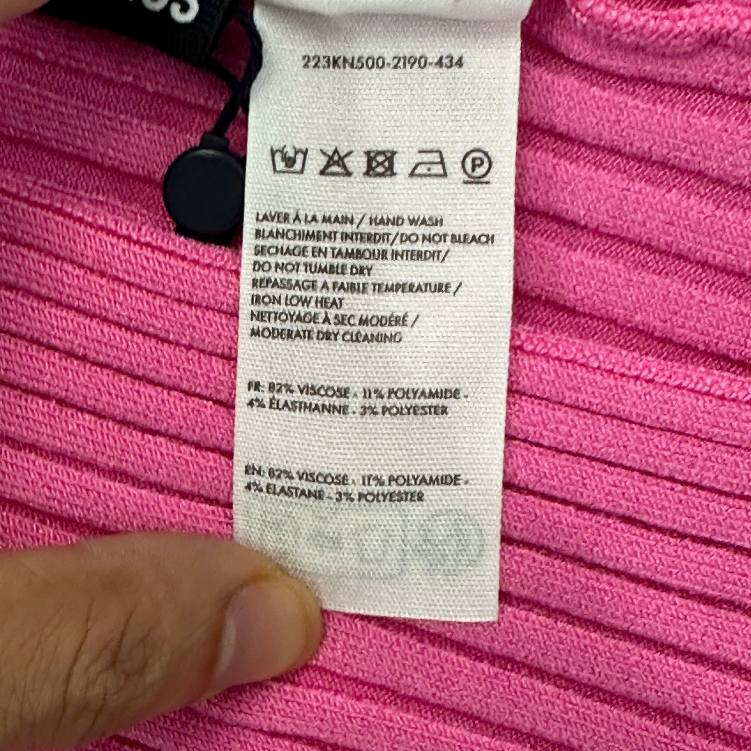 Jacquemus JACQUEMUS Le Maille Pralu Longue Cardigan NEONPINK Size XS / US 0-2 / IT 36-38 - 7 Thumbnail