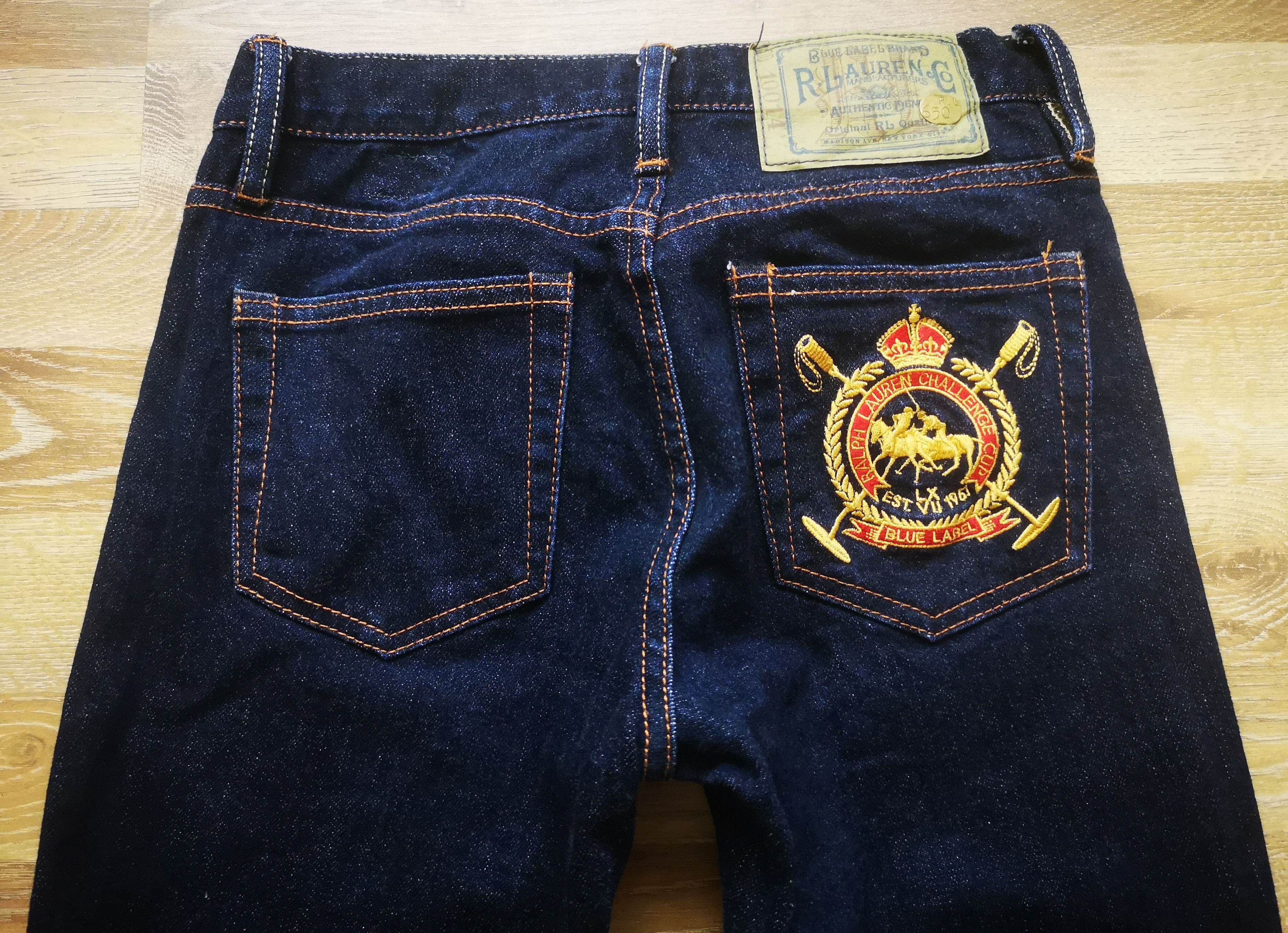 Polo Ralph Lauren × Ralph Lauren × Vintage Vintage Polo Ralph Lauren RL Crest Thompson 650 Jeans Size 26" / US 2 / IT 38 - 1 Thumbnail
